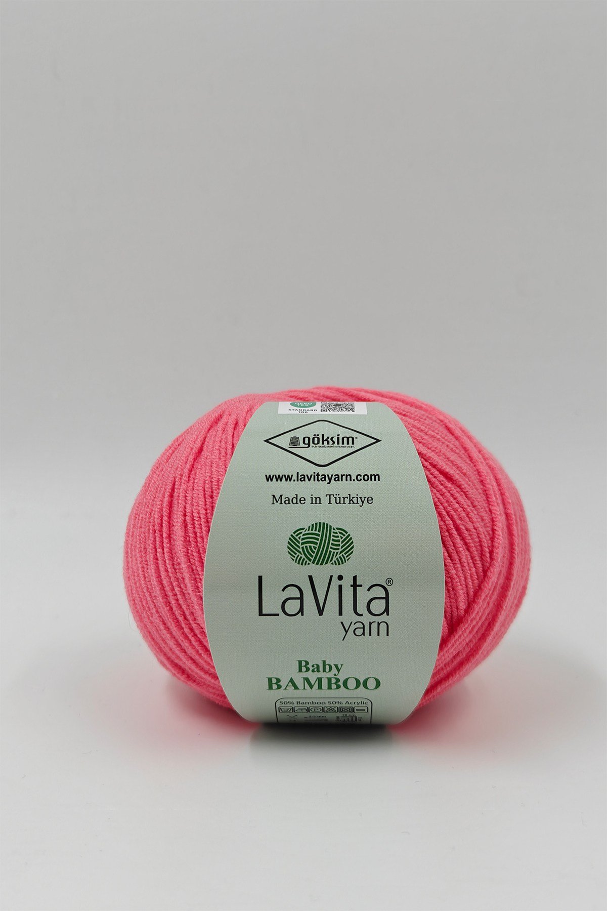 Baby Bamboo El Örgü İpi %50 Bambu %50 Akrilik 50gr (4109 PEMBE)