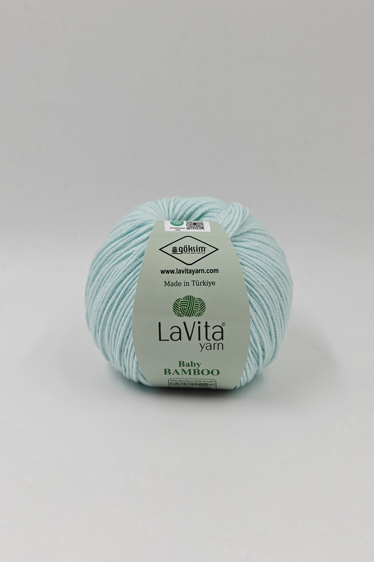 Baby Bamboo El Örgü İpi %50 Bambu %50 Akrilik 50gr (5314 AÇIK MİNT)