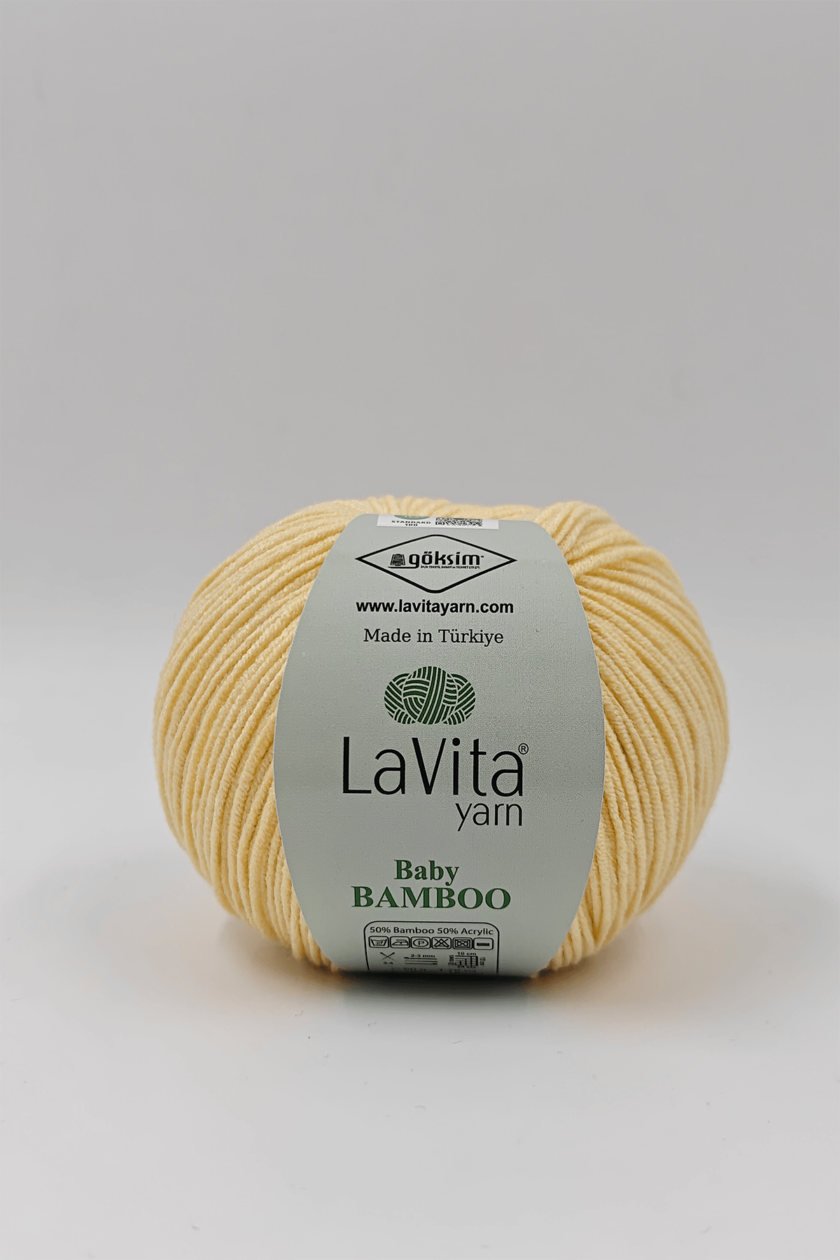 Baby Bamboo El Örgü İpi %50 Bambu %50 Akrilik 50gr (2031 BEBE SARI)