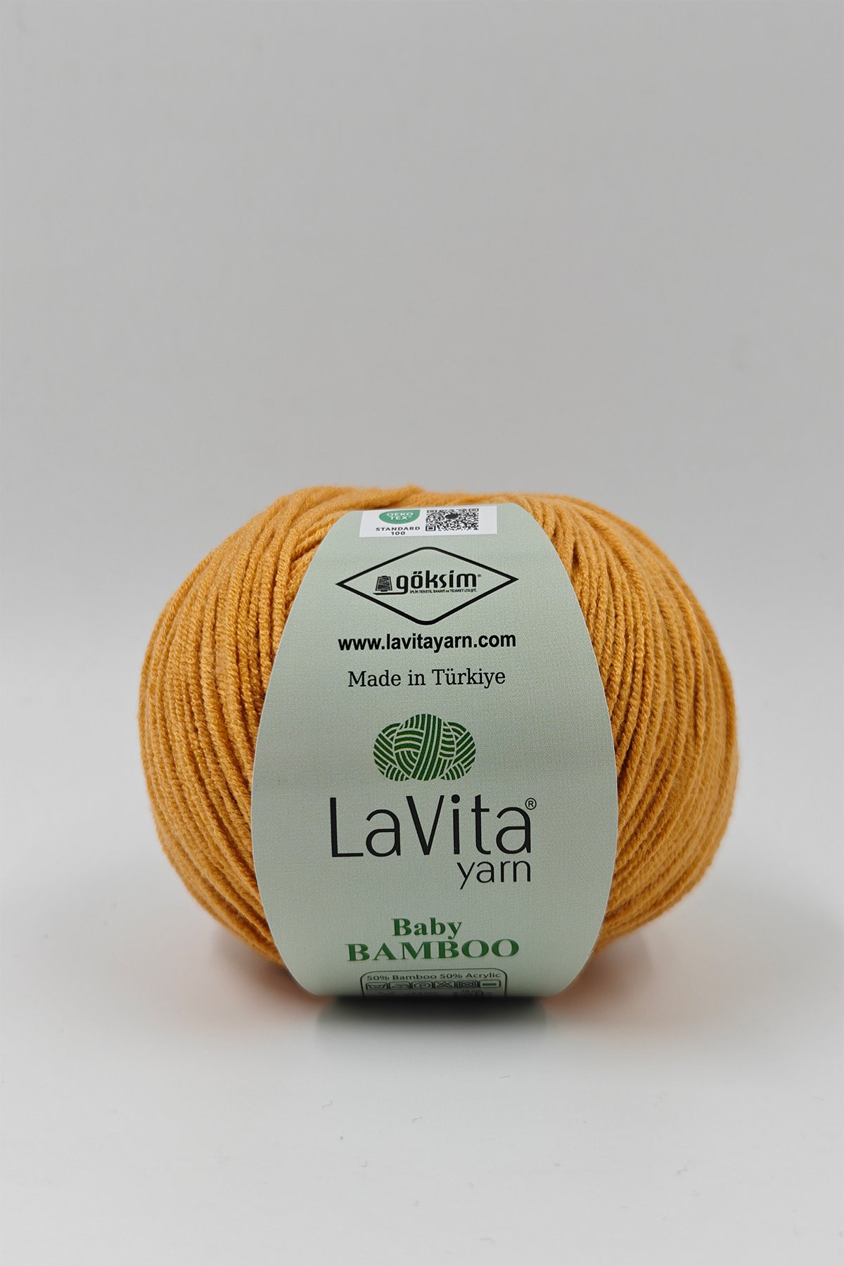 Baby Bamboo El Örgü İpi %50 Bambu %50 Akrilik 50gr (2034 HARDAL)