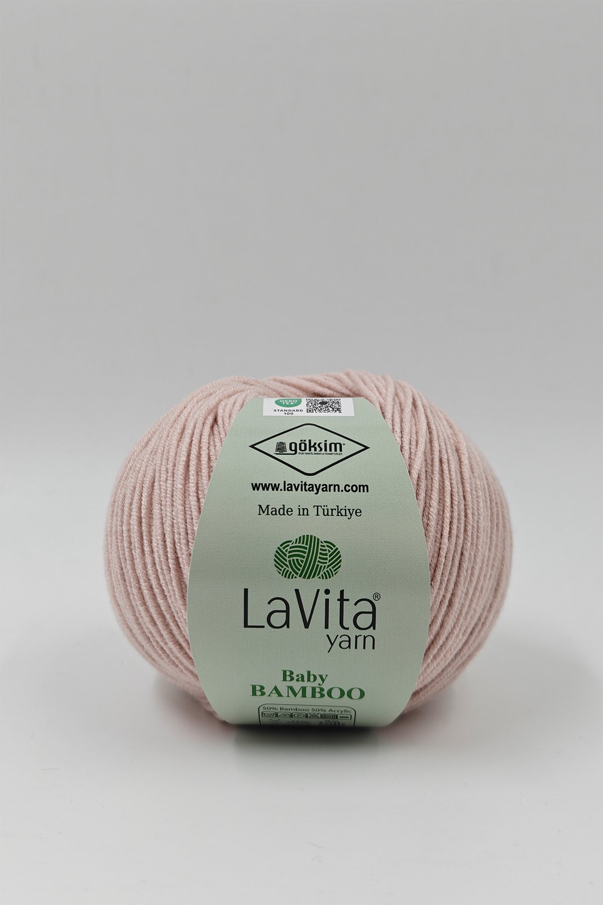 Baby Bamboo El Örgü İpi %50 Bambu %50 Akrilik 50gr (4108 TAŞ)