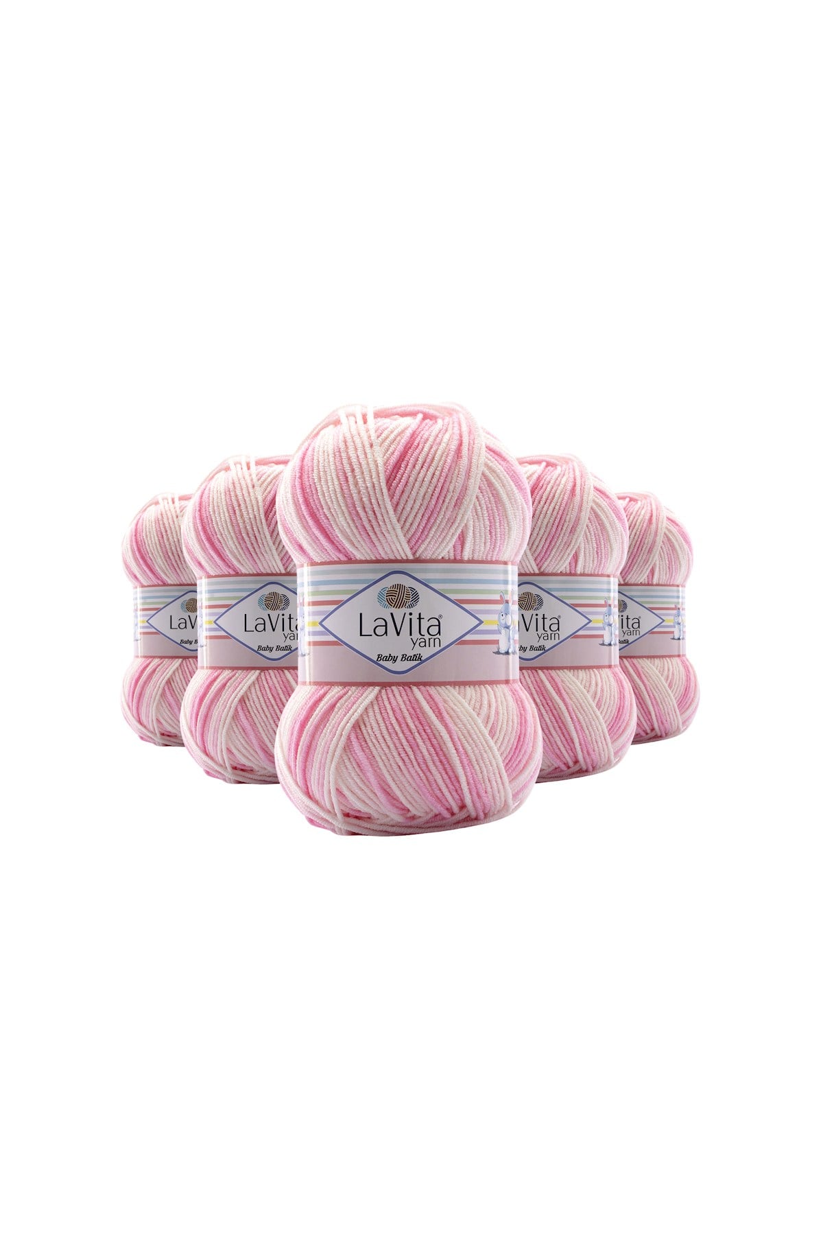 Baby Batik Çok Renkli El Örgü İpi %100 Akrilik 500gr 5 ADET (BY16 VİŞNE KAHVE)