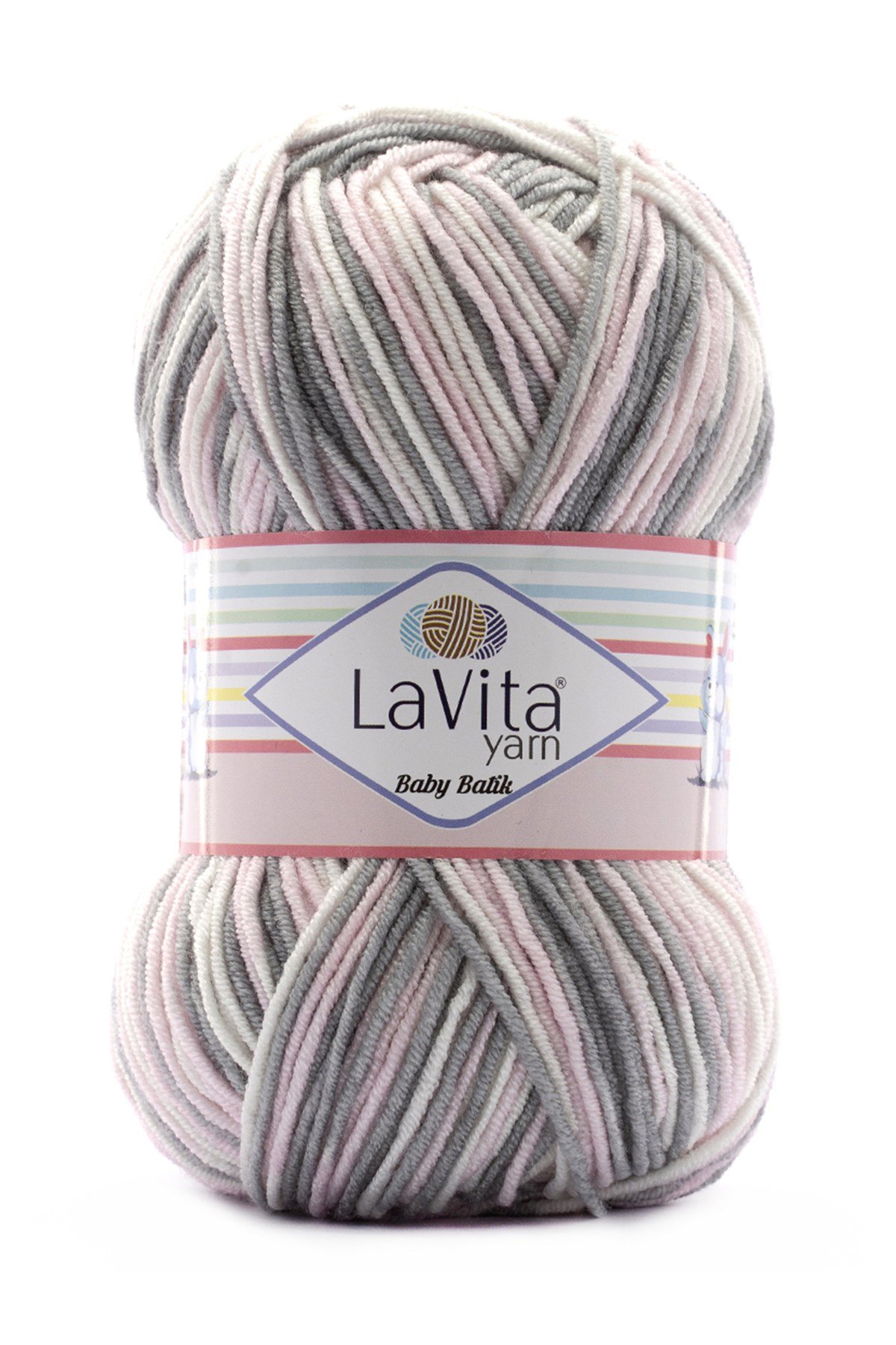 Baby Batik Çok Renkli El Örgü İpi %100 Akrilik 100gr (BY06 SARI)