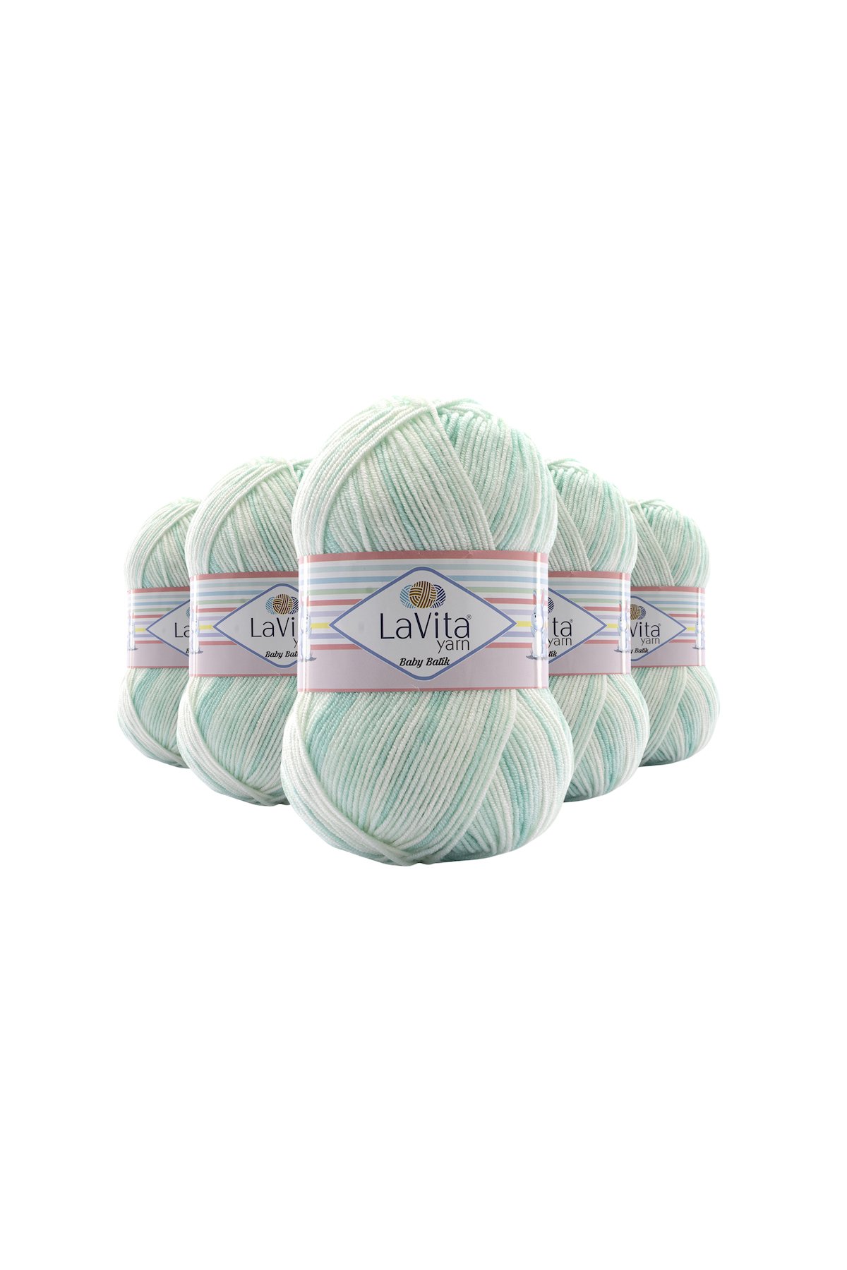 Baby Batik Çok Renkli El Örgü İpi %100 Akrilik 500gr 5 ADET (BY16 VİŞNE KAHVE)