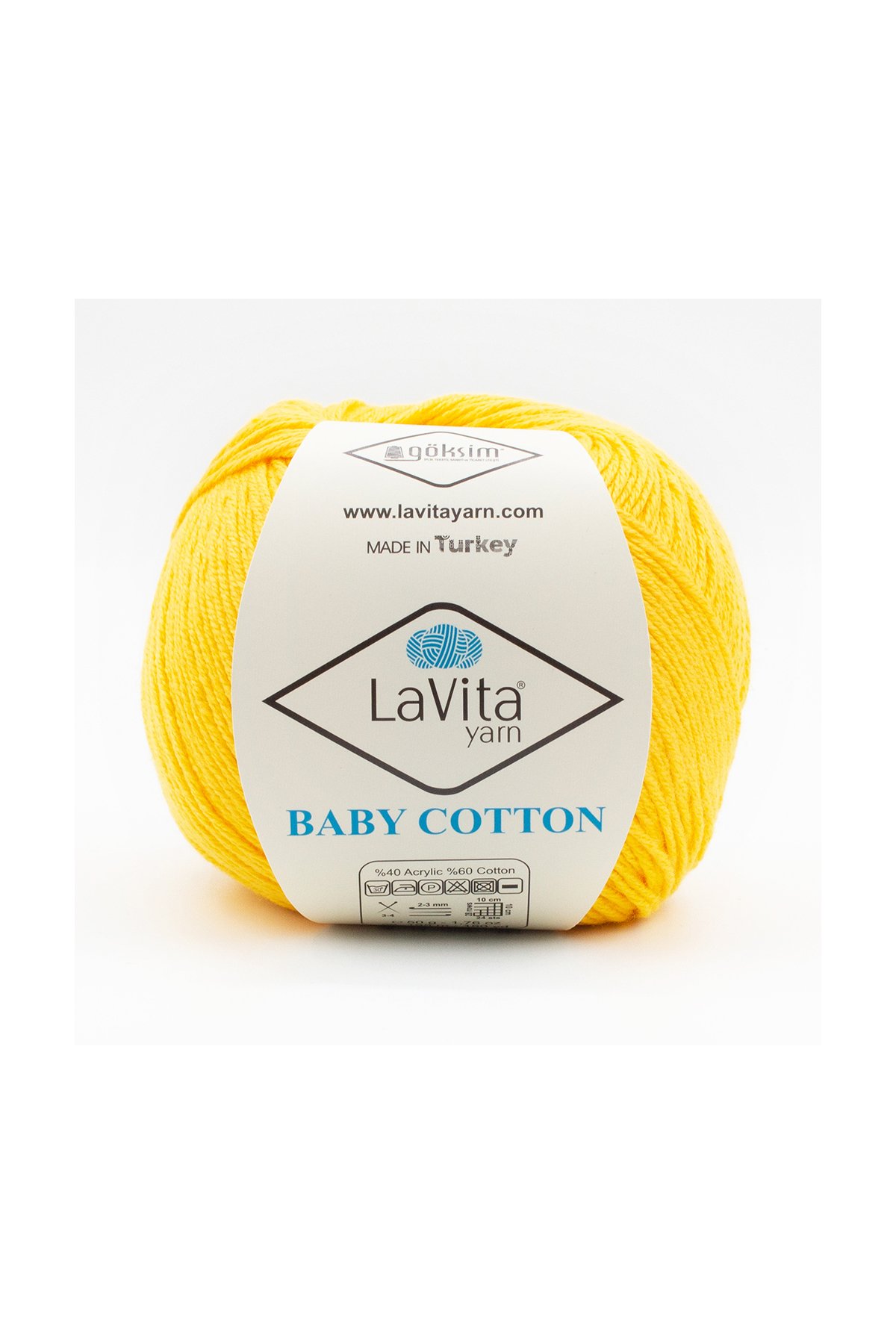 Baby Cotton Amigurumi Ve El Örgü Ipi %40 Akrilik %60 Cotton 50gr (2002 BAL SARI)