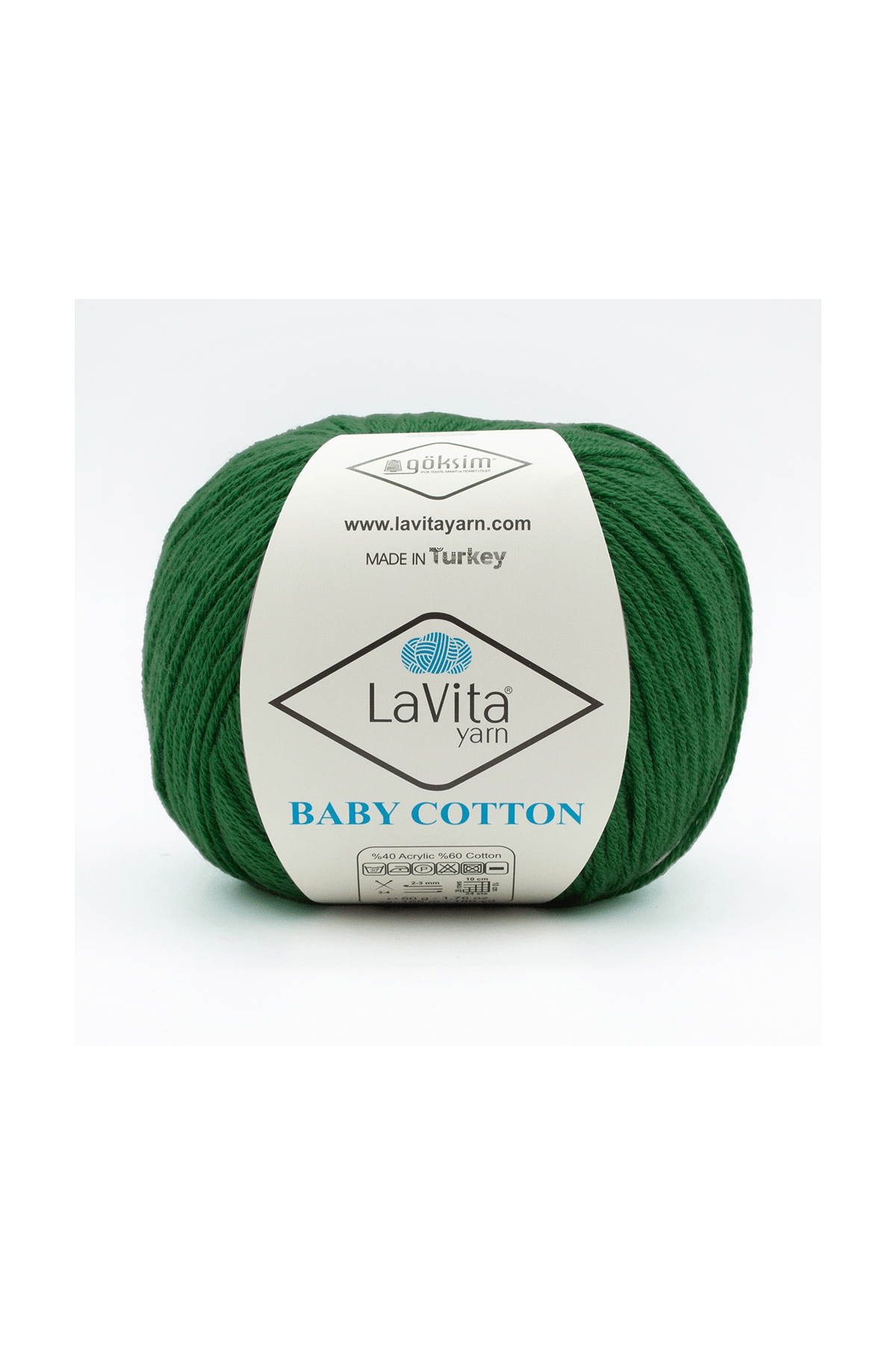 Baby Cotton Amigurumi Ve El Örgü Ipi %40 Akrilik %60 Cotton 50gr (8114 KOYU YEŞİL)