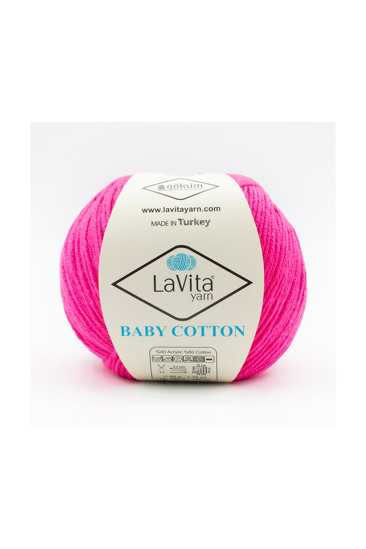 Baby Cotton Amigurumi Ve El Örgü Ipi %40 Akrilik %60 Cotton 50gr (4139 KOYU FUŞYA)