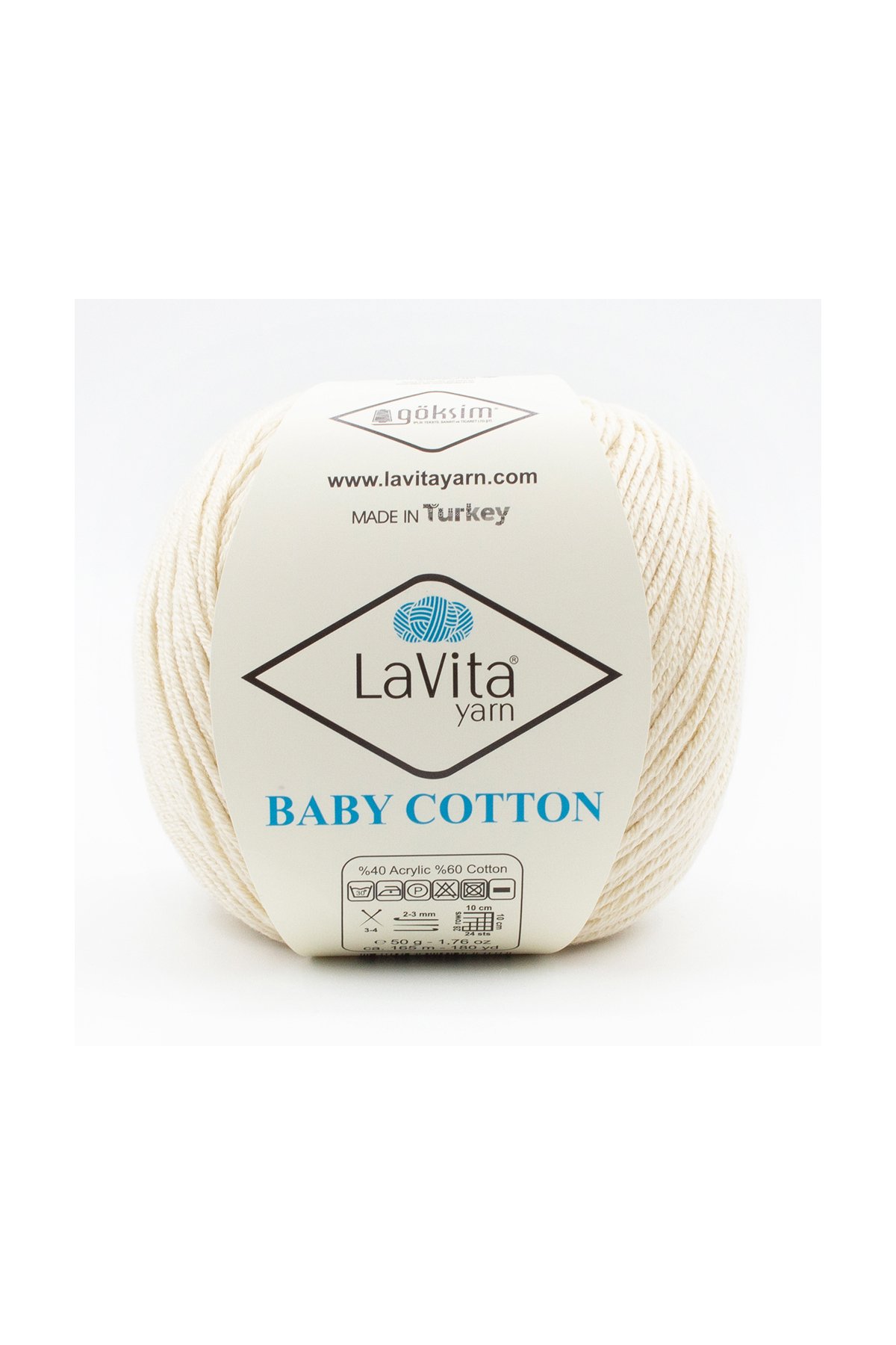 Baby Cotton Amigurumi Ve El Örgü Ipi %40 Akrilik %60 Cotton 50gr (1021 KEMİK)