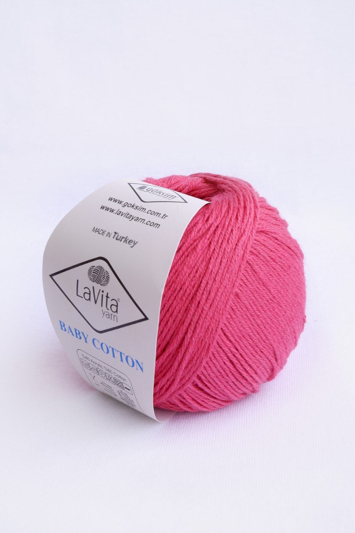 Baby Cotton Amigurumi Ve El Örgü İpi %40 Akrilik %60 Cotton 50gr (4017 ŞEKER PEMBE)