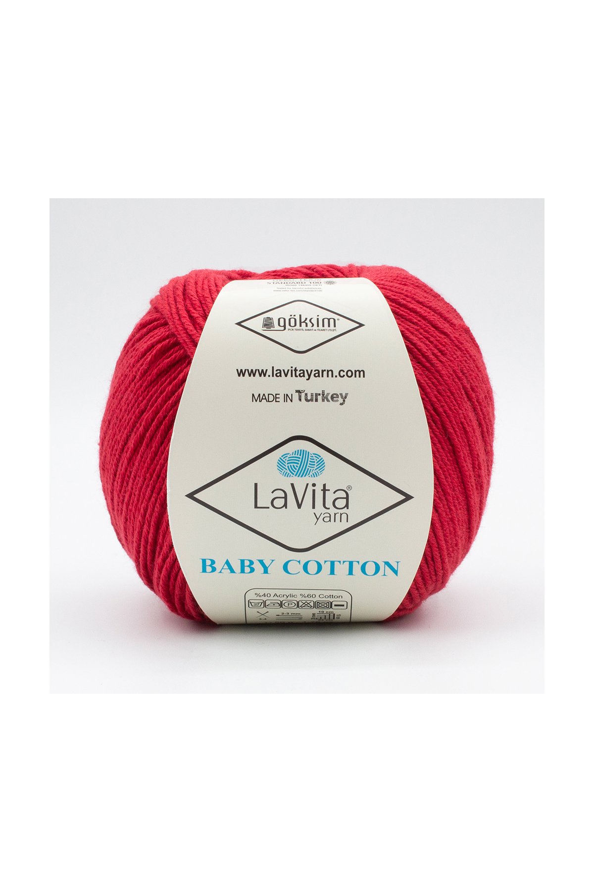 Baby Cotton Amigurumi Ve El Örgü Ipi %40 Akrilik %60 Cotton 50gr (3004 KIRMIZI)