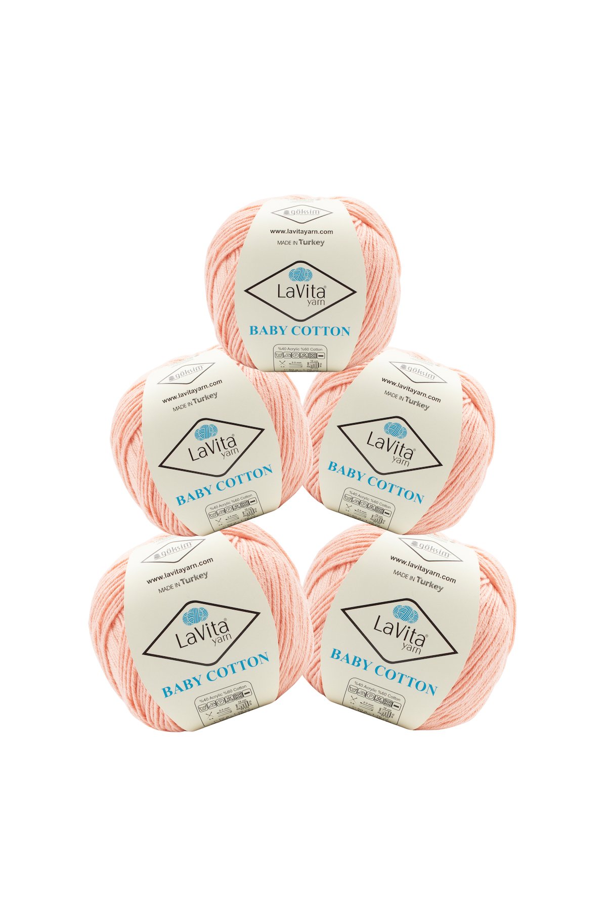 Baby Cotton Amigurumi Ve El Örgü İpi %40 Akrilik %60 Cotton 250gr 5 ADET (4001 YAVRUAĞZI)