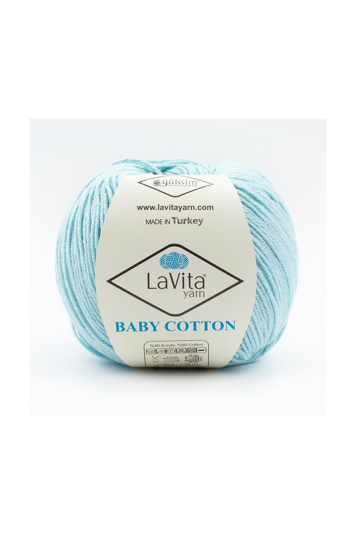 Baby Cotton Amigurumi Ve El Örgü Ipi %40 Akrilik %60 Cotton 50gr (5002 AÇIK MAVİ)