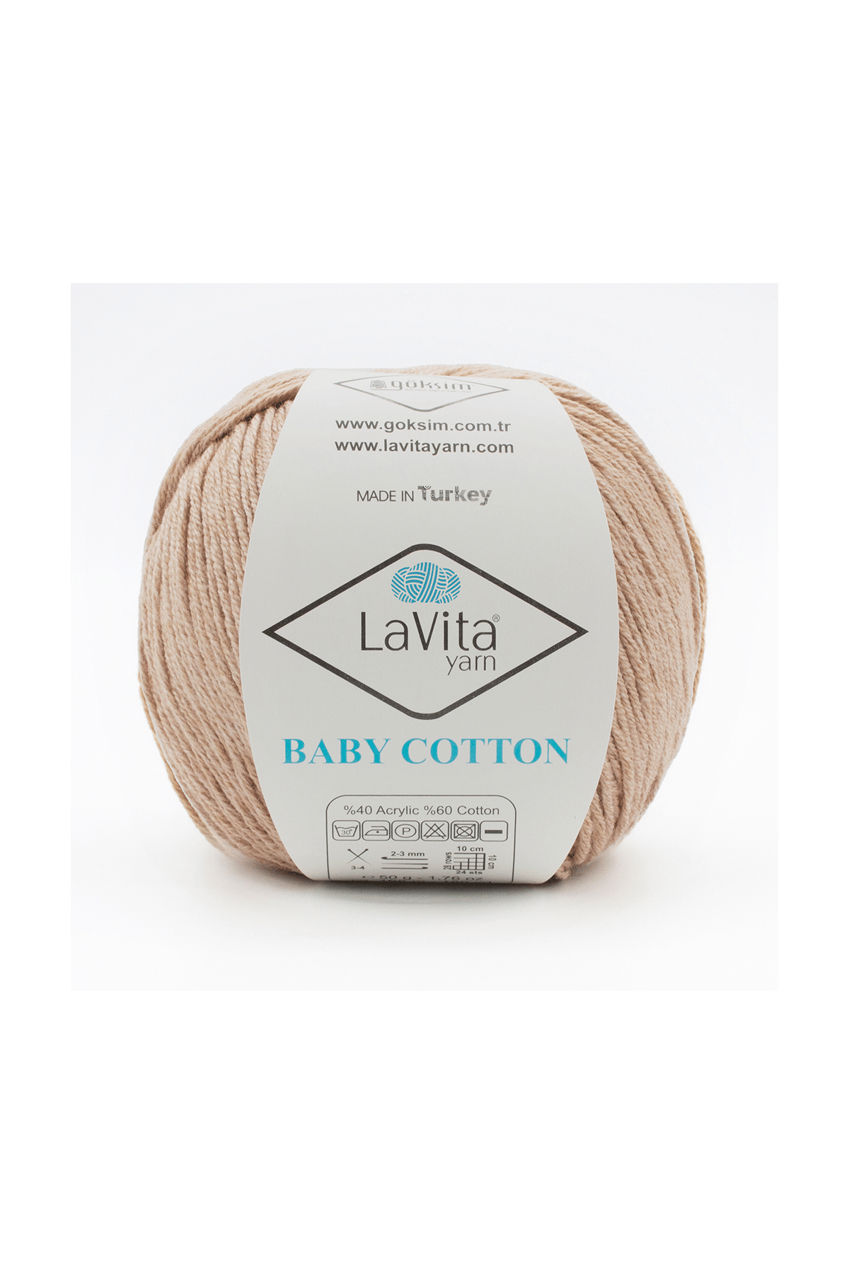 Baby Cotton Amigurumi Ve El Örgü Ipi %40 Akrilik %60 Cotton 50gr (7001 VİZON)