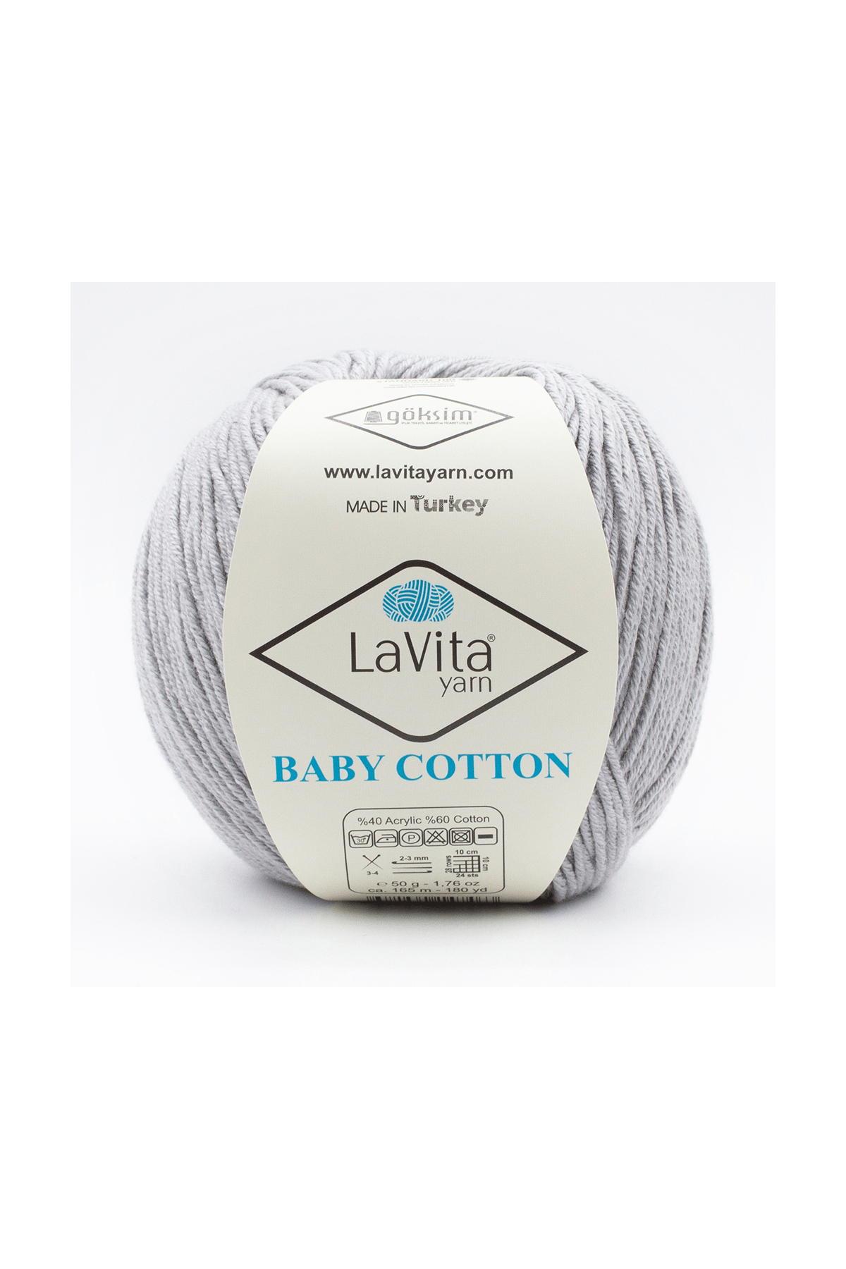 Baby Cotton Amigurumi Ve El Örgü Ipi %40 Akrilik %60 Cotton 50gr (6002 FÜME GRİ)