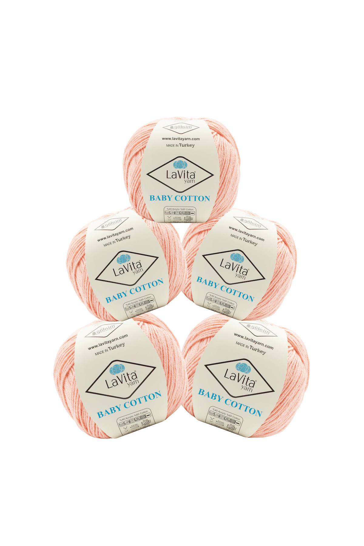 Baby Cotton Amigurumi Ve El Örgü İpi %40 Akrilik %60 Cotton 250gr 5 ADET (4001 YAVRUAĞZI)