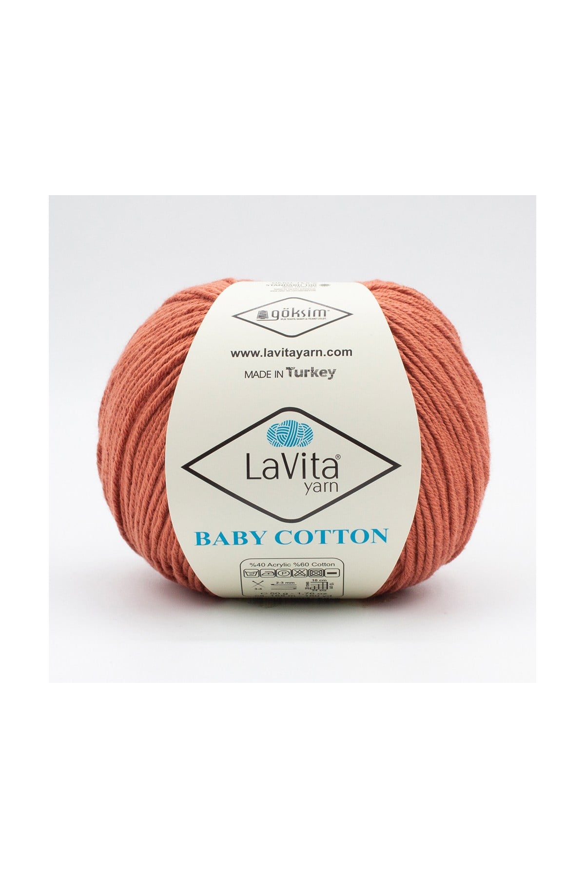 Baby Cotton Amigurumi Ve El Örgü Ipi %40 Akrilik %60 Cotton 50gr (3107 AÇIK KİREMİT)