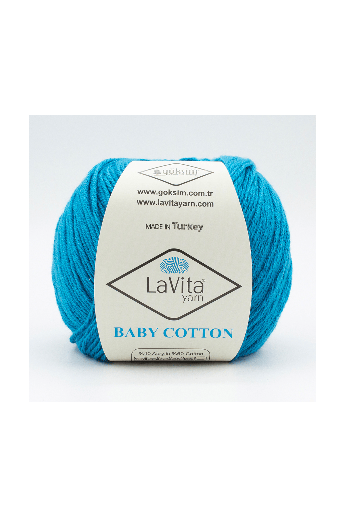 Baby Cotton Amigurumi Ve El Örgü Ipi %40 Akrilik %60 Cotton 50gr (5038 DELTA MAVİ)