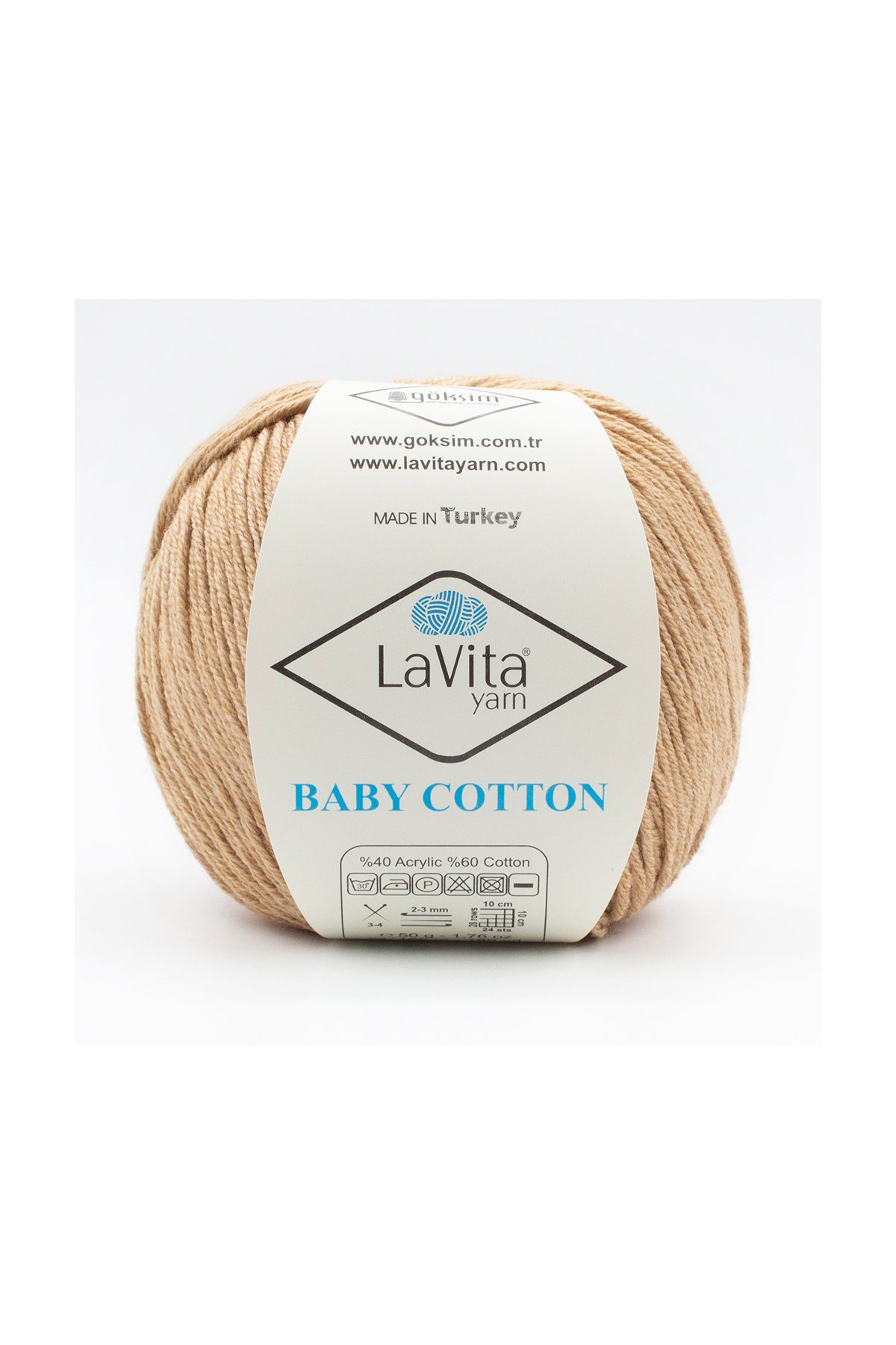 Baby Cotton Amigurumi Ve El Örgü Ipi %40 Akrilik %60 Cotton 50gr (7220 SÜTLÜ COPPUCHIN)