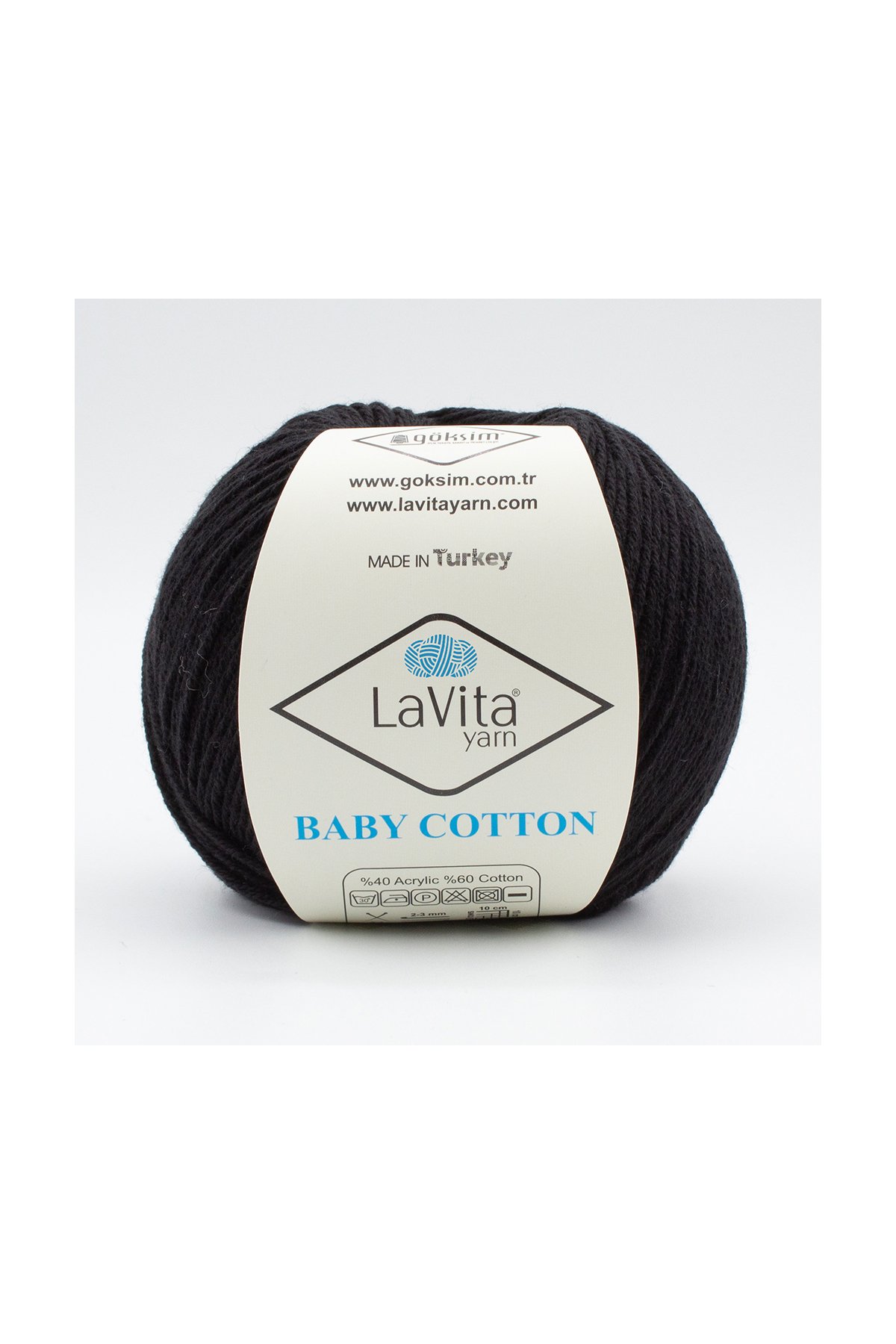 Baby Cotton Amigurumi Ve El Örgü Ipi %40 Akrilik %60 Cotton 50gr (6500 SİYAH)