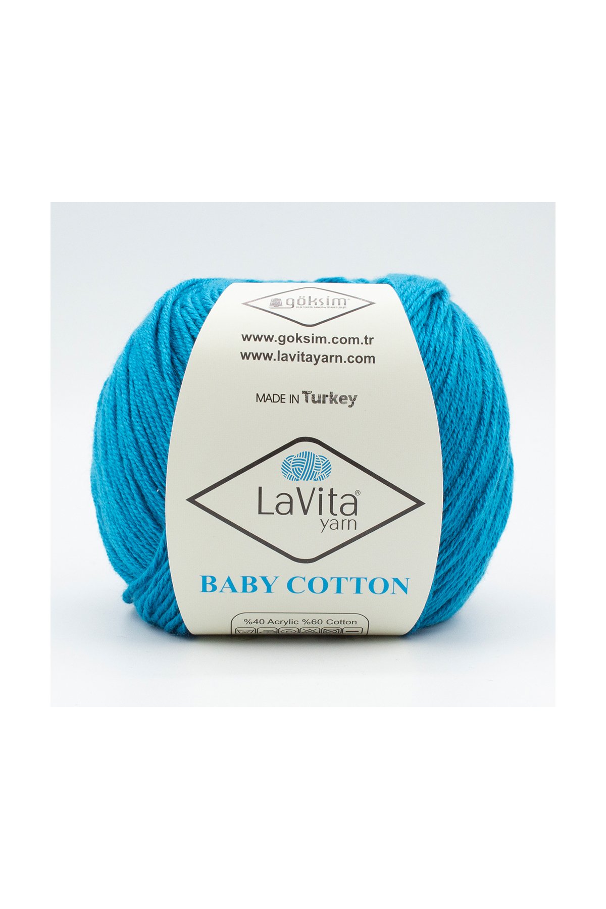 Baby Cotton Amigurumi Ve El Örgü Ipi %40 Akrilik %60 Cotton 50gr (5038 DELTA MAVİ)