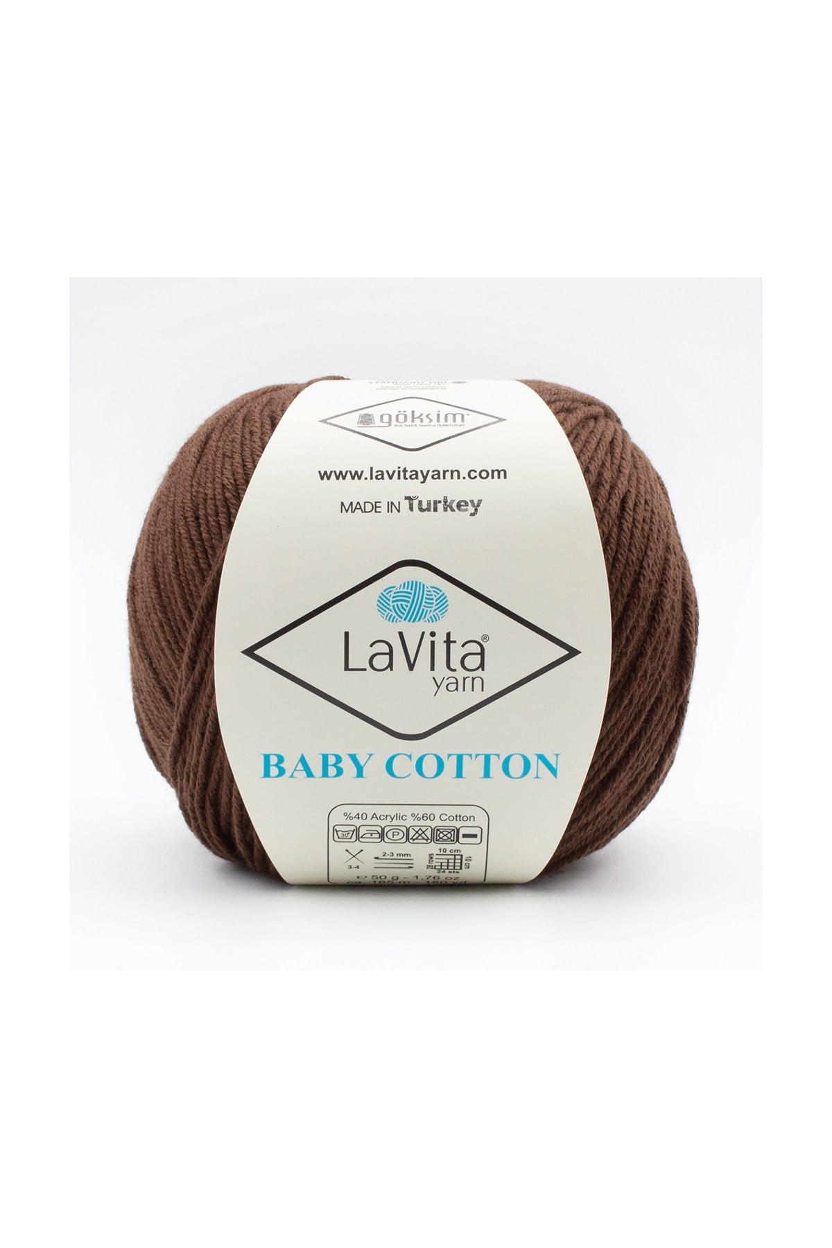 Baby Cotton Amigurumi Ve El Örgü Ipi %40 Akrilik %60 Cotton 50gr (7221 AĞAÇ KAHVE)