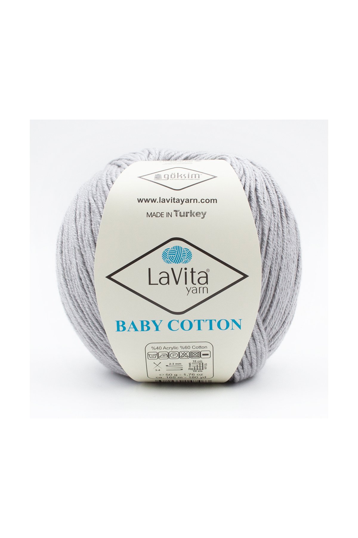Baby Cotton Amigurumi Ve El Örgü Ipi %40 Akrilik %60 Cotton 50gr (6002 FÜME GRİ)