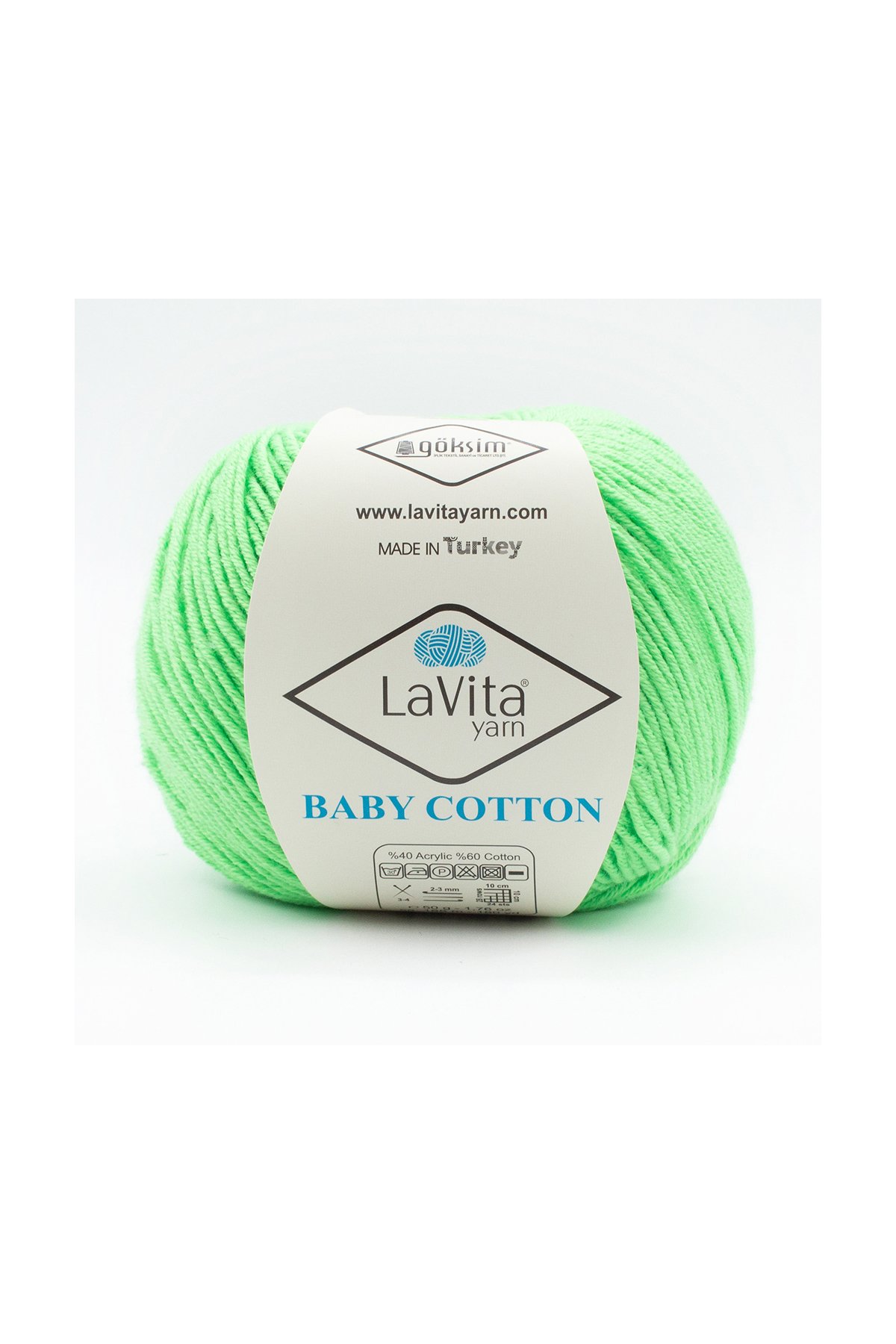 Baby Cotton Amigurumi Ve El Örgü Ipi %40 Akrilik %60 Cotton 50gr (8140 ÇİĞ FISTIK)