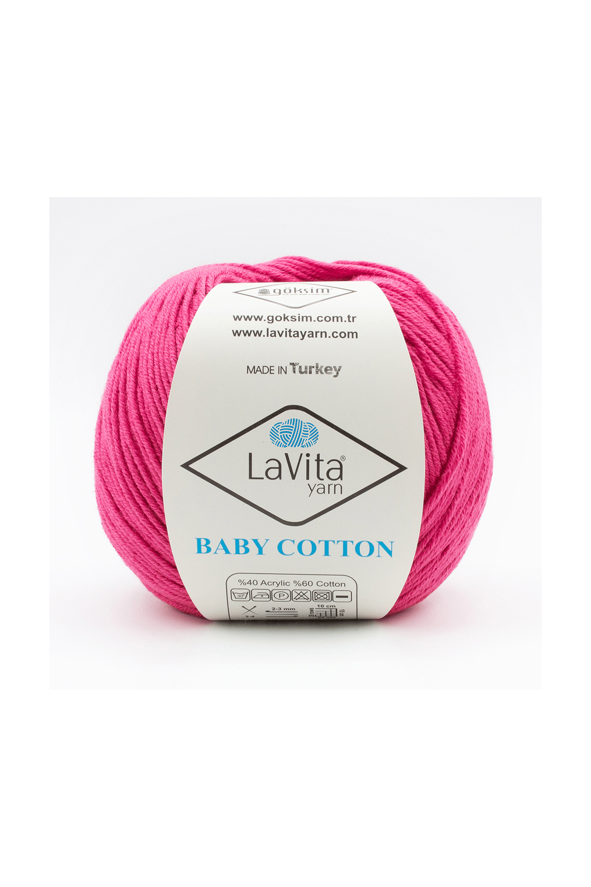 Baby Cotton Amigurumi Ve El Örgü İpi %40 Akrilik %60 Cotton 50gr (4017 ŞEKER PEMBE)