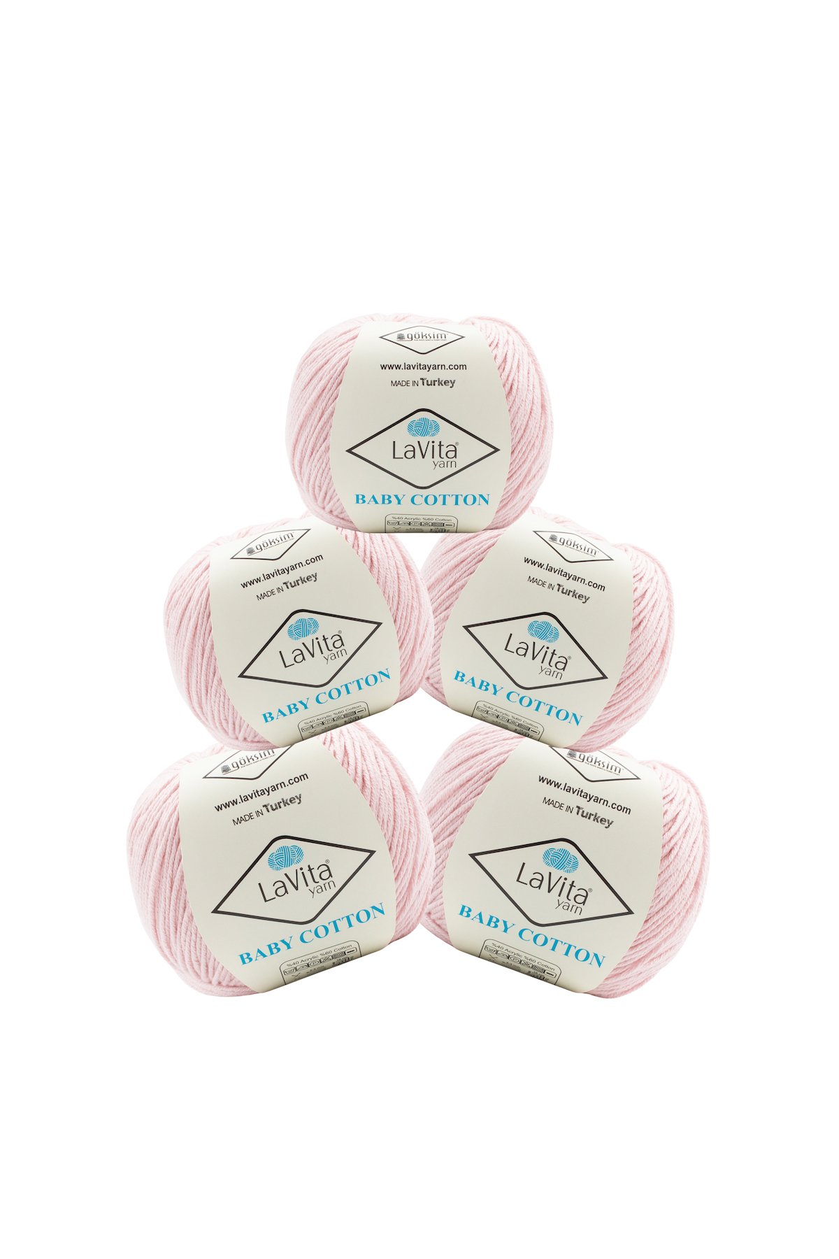 Baby Cotton Amigurumi Ve El Örgü İpi %40 Akrilik %60 Cotton 50gr (4007 BEBE PEMBESİ)
