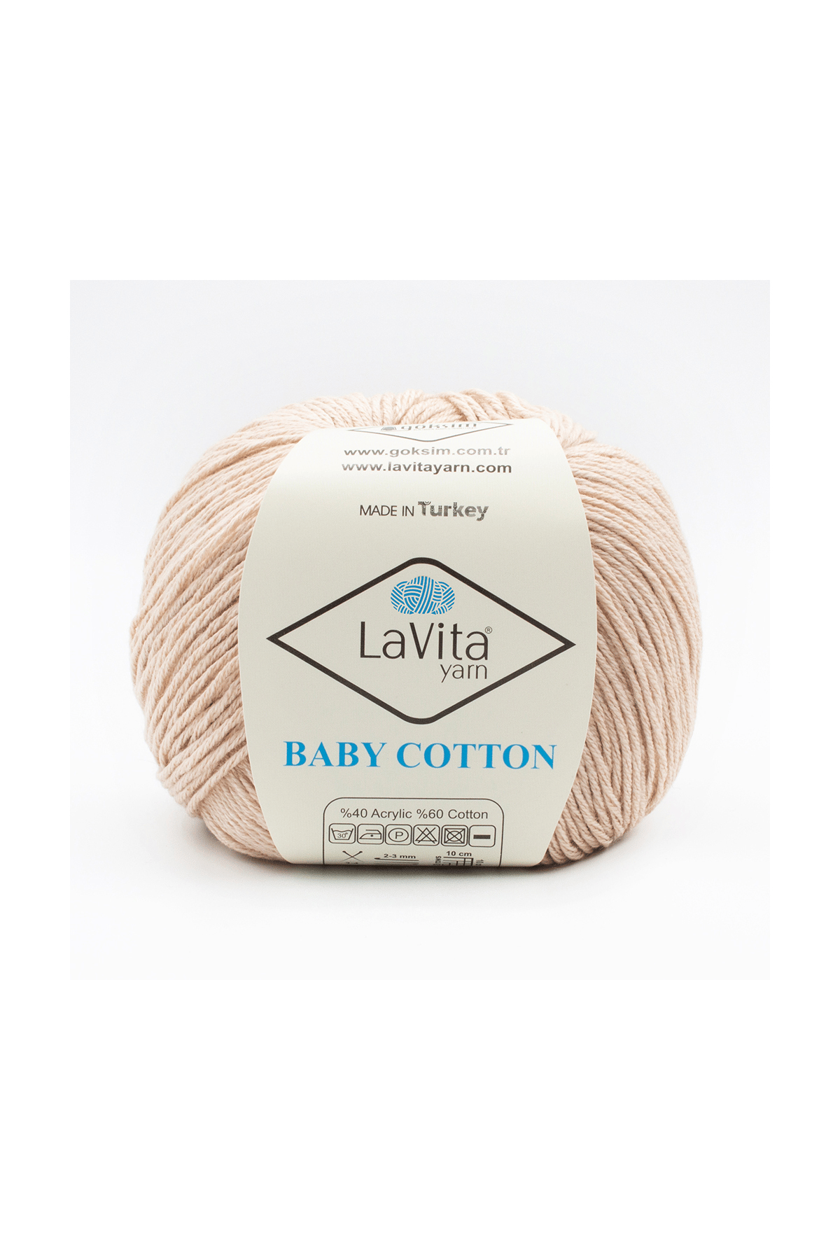 Baby Cotton Amigurumi Ve El Örgü Ipi %40 Akrilik %60 Cotton 50gr (1036 ORTA BEJ)