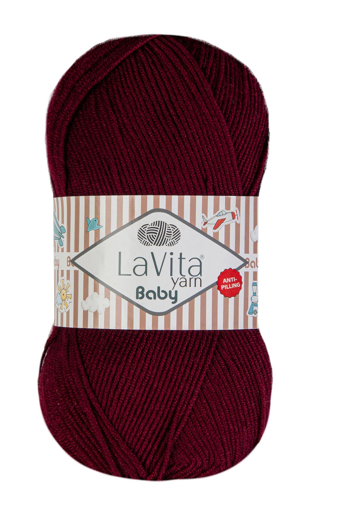 Baby El Örgü İpi %100 Akrilik Anti-Pilling 100gr (3209 KOYU BORDO)