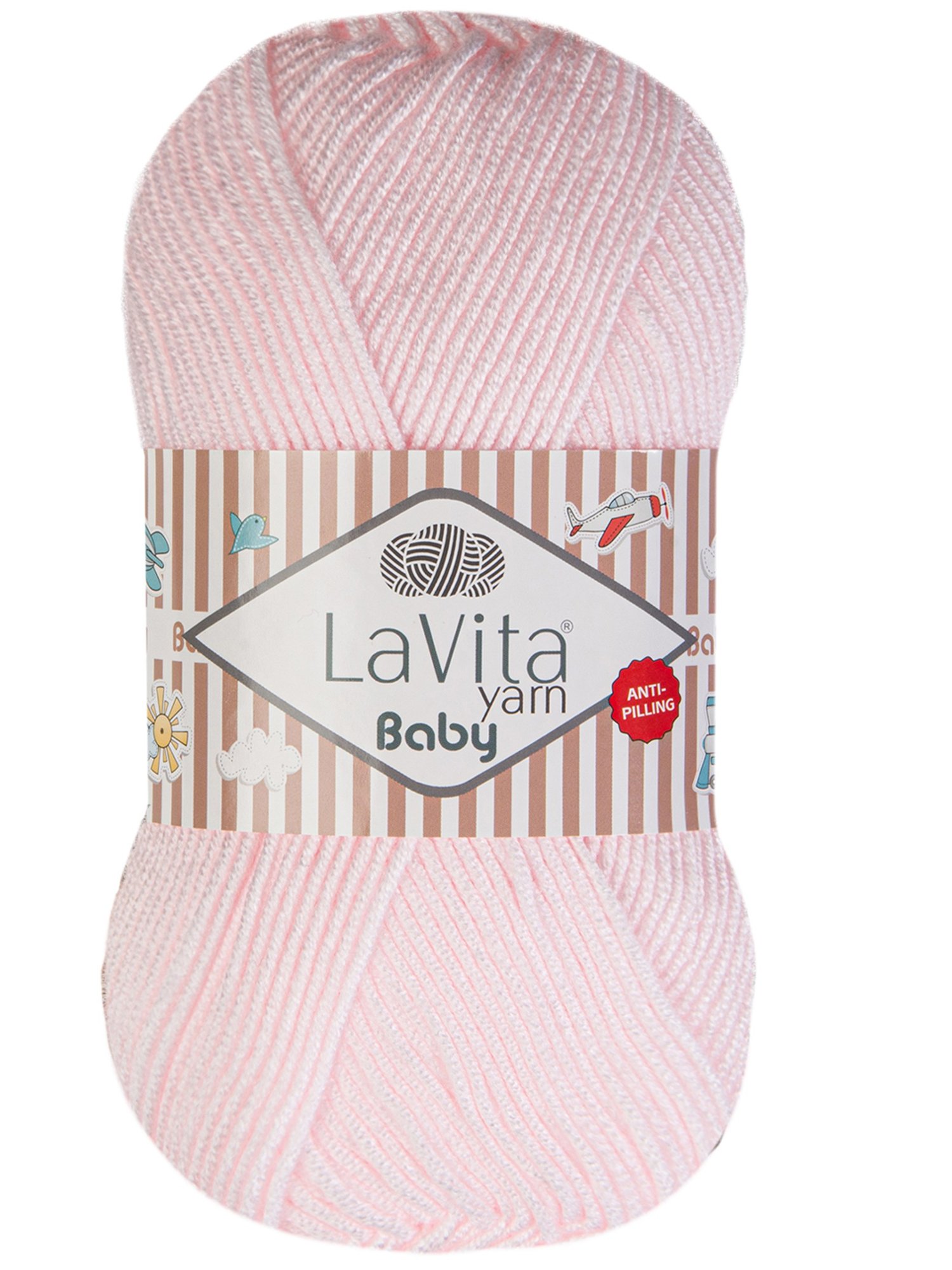 Baby El Örgü İpi %100 Akrilik Anti-Pilling 100gr (4133 BABY PEMBE)