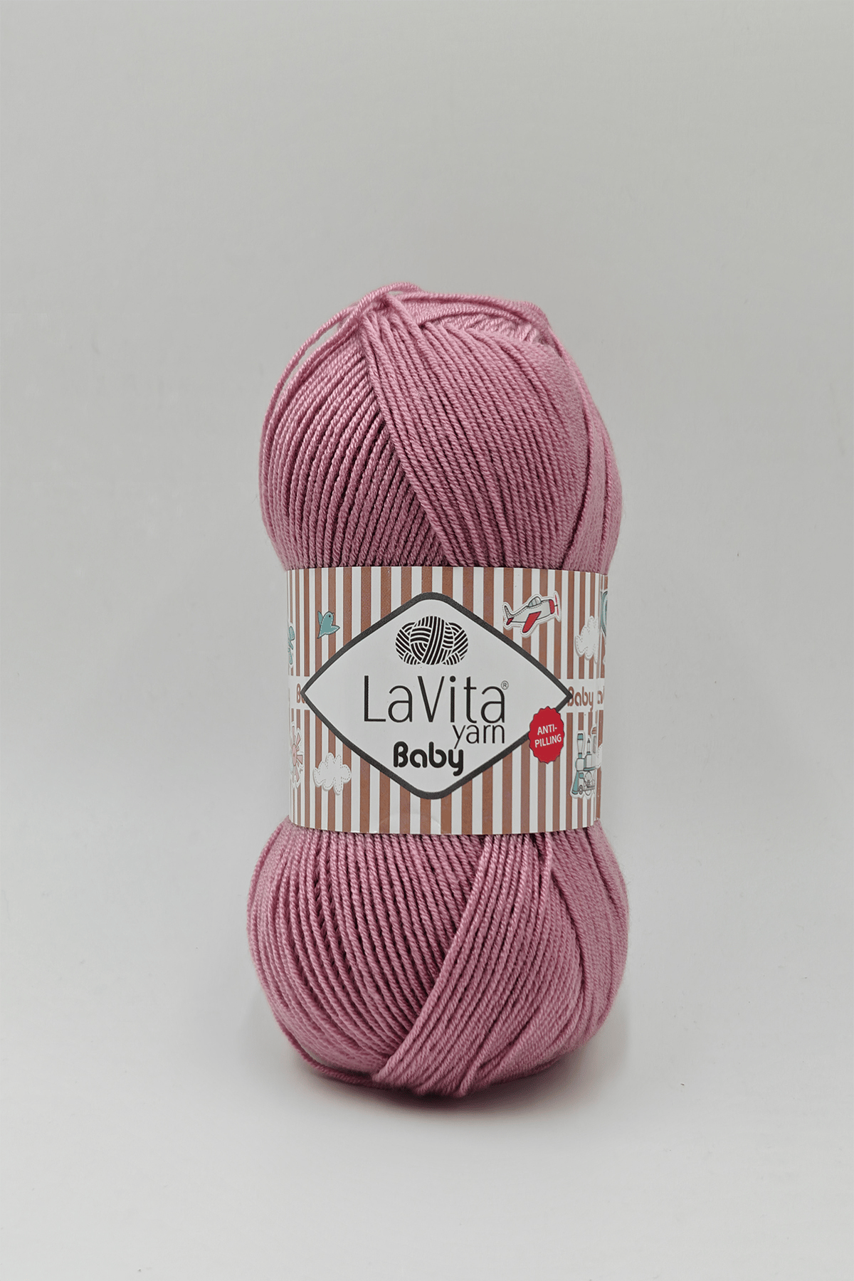 Baby El Örgü İpi %100 Akrilik Anti-Pilling 100gr ( 5118 LEYLAK PEMBE)