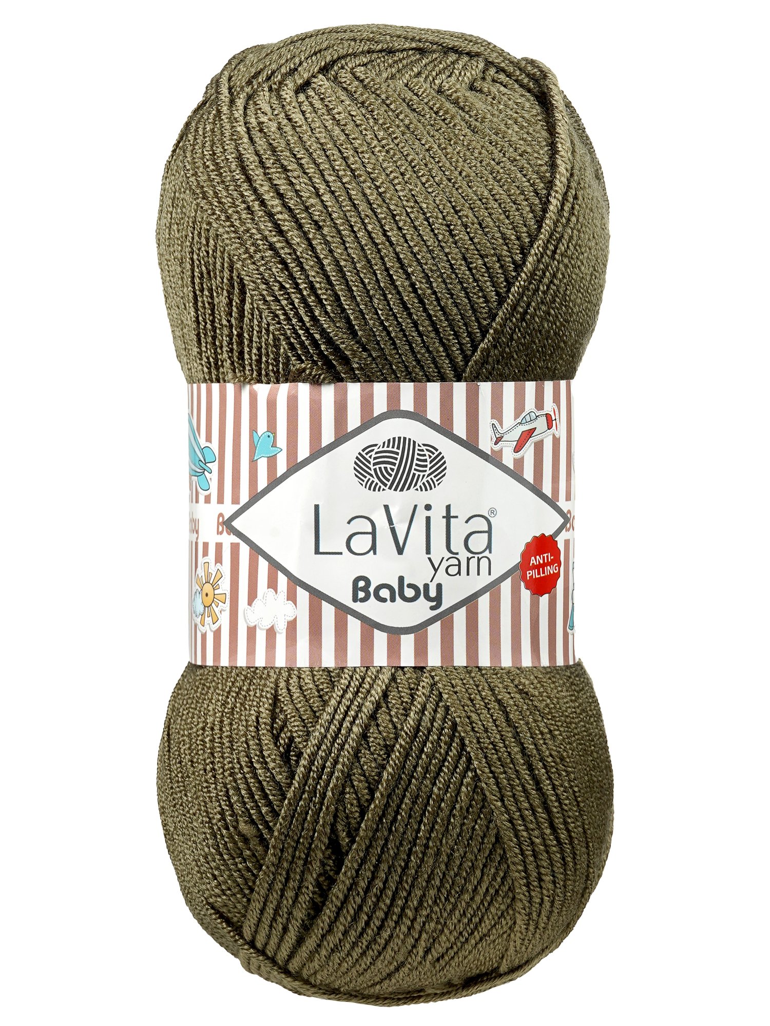 Baby El Örgü İpi %100 Akrilik Anti-Pilling 100gr (8143 HAKİ)