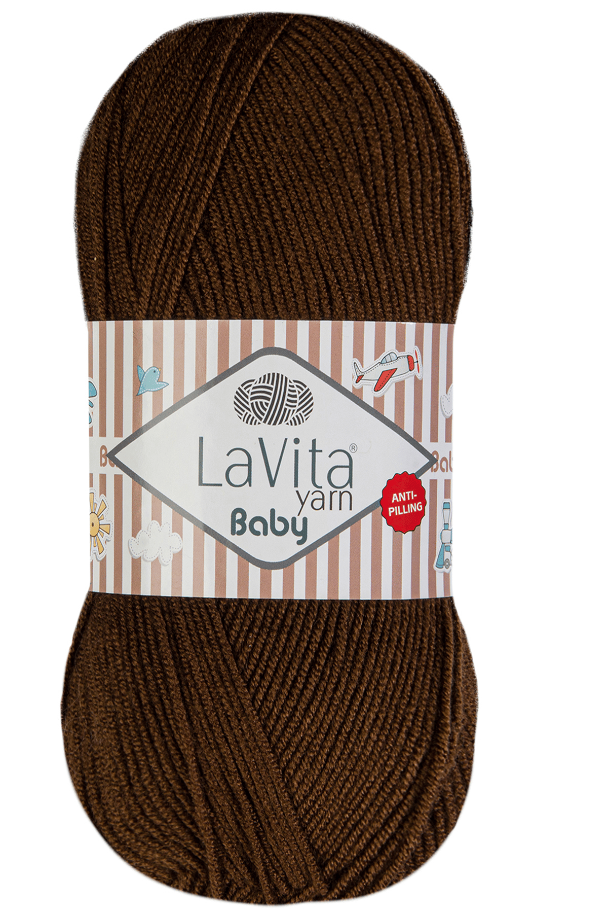 Baby El Örgü İpi %100 Akrilik Anti-Pilling 100gr (7203 KAHVE)