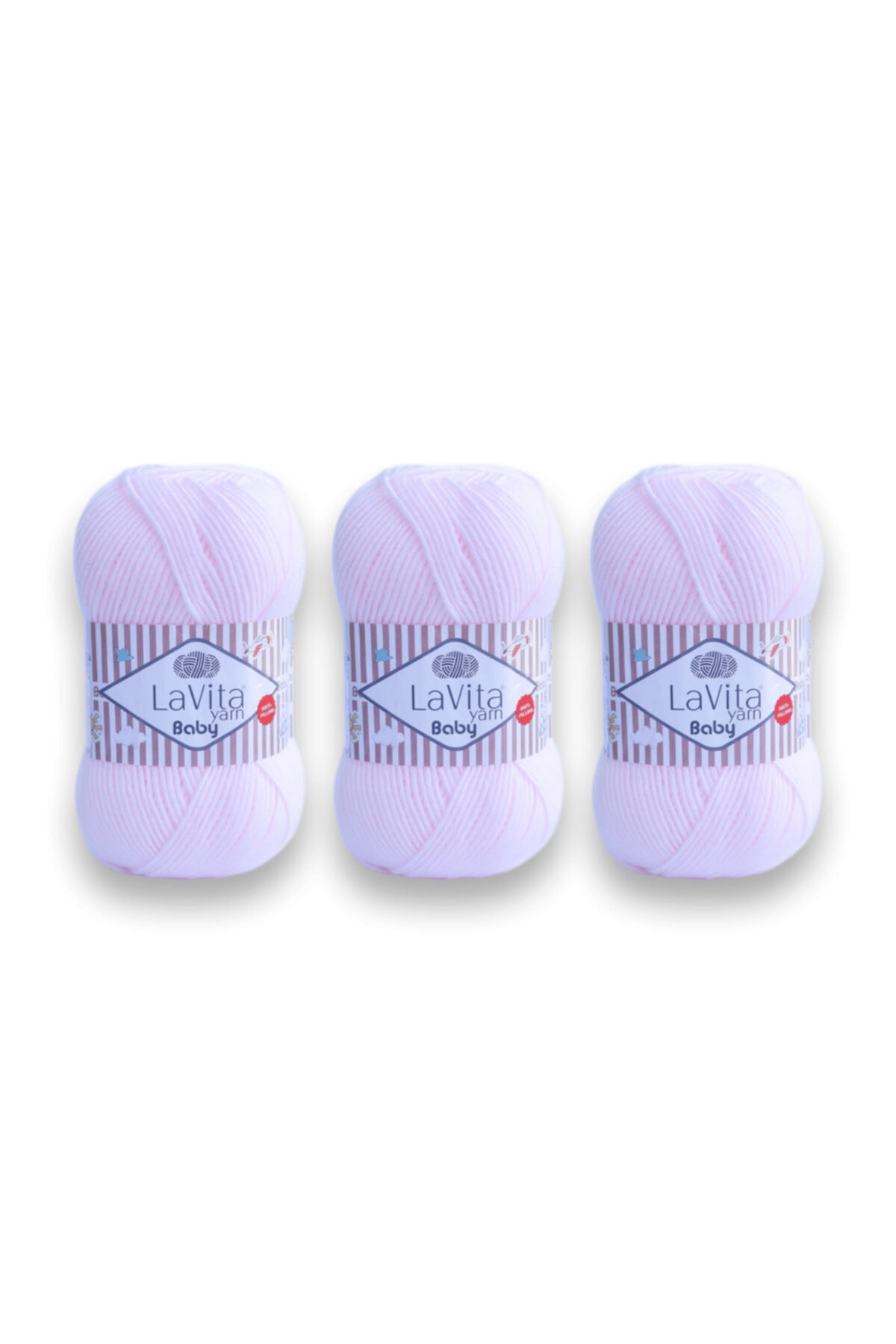 Baby El Örgü Ipligi, Taka Yarn (BABY PEMBE-4133)