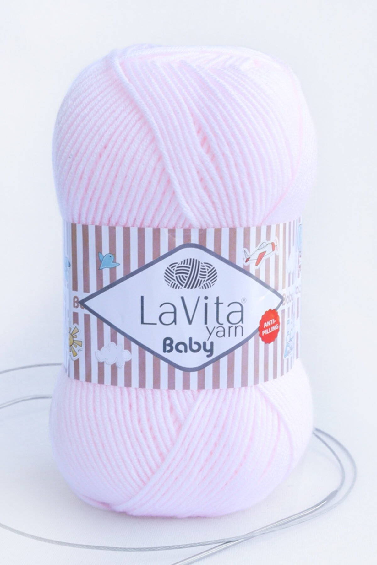 Baby El Örgü Ipligi, Taka Yarn (BABY PEMBE-4133)