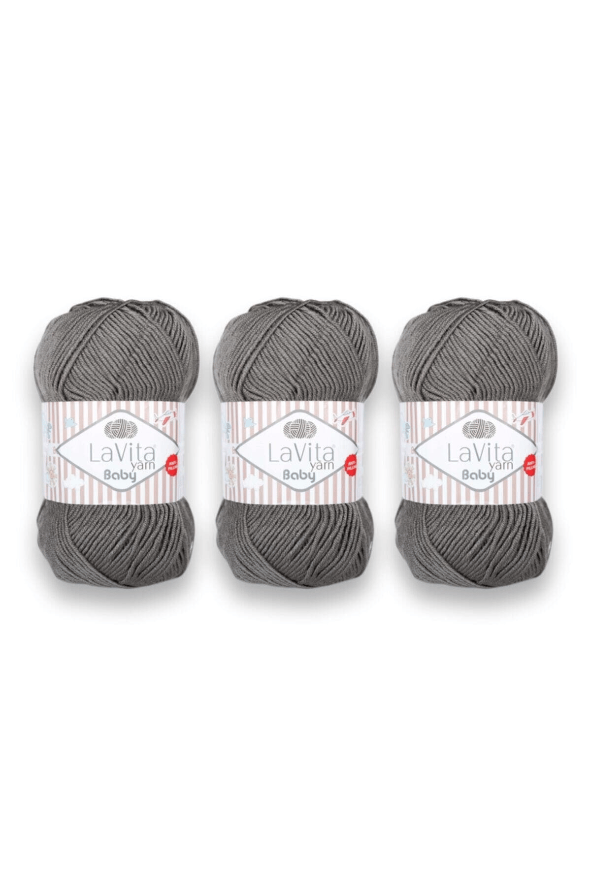 Baby El Örgü Ipligi, Taka Yarn (FÜME GRİ-6002)