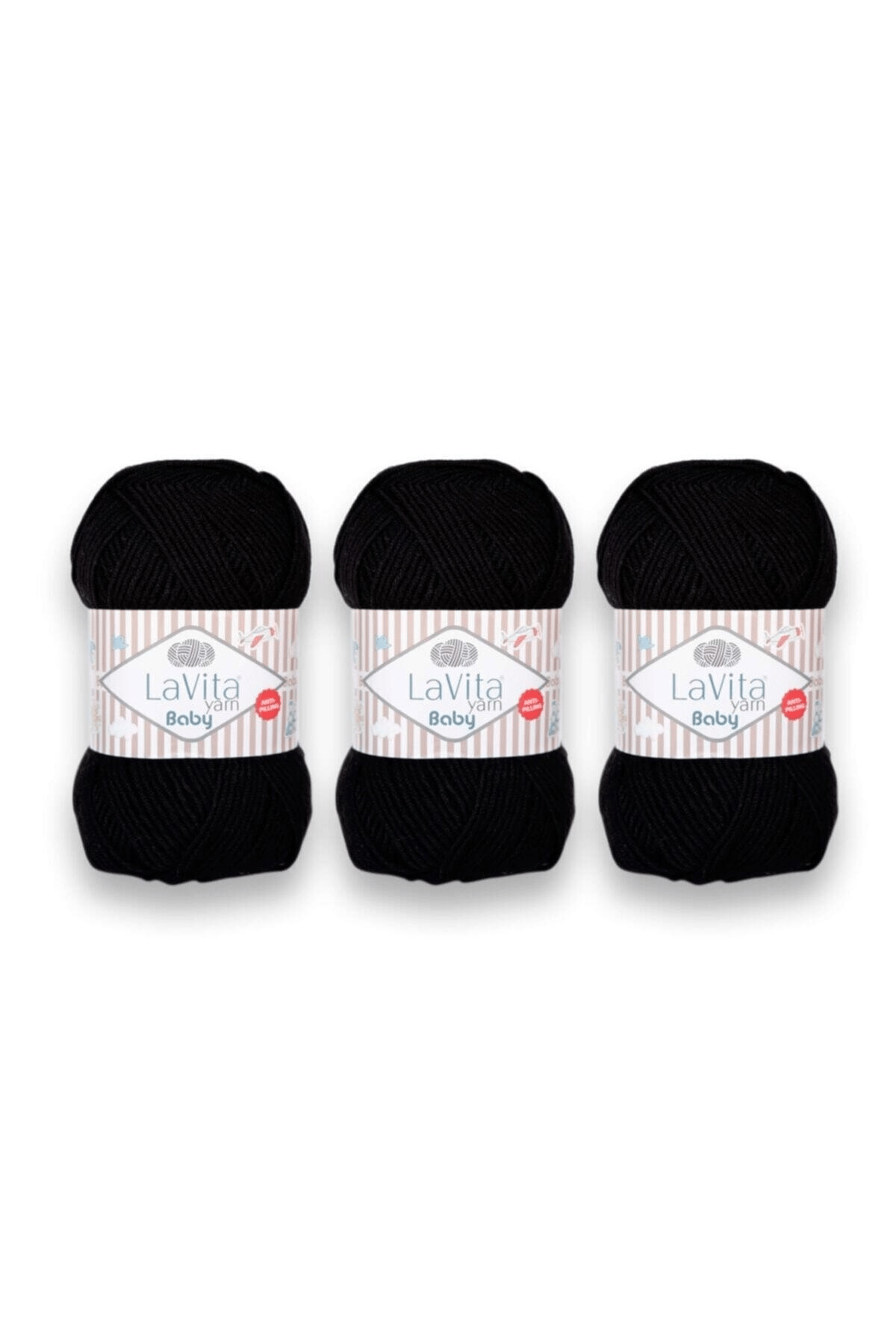 Baby El Örgü Ipligi, Taka Yarn (SİYAH-6500)