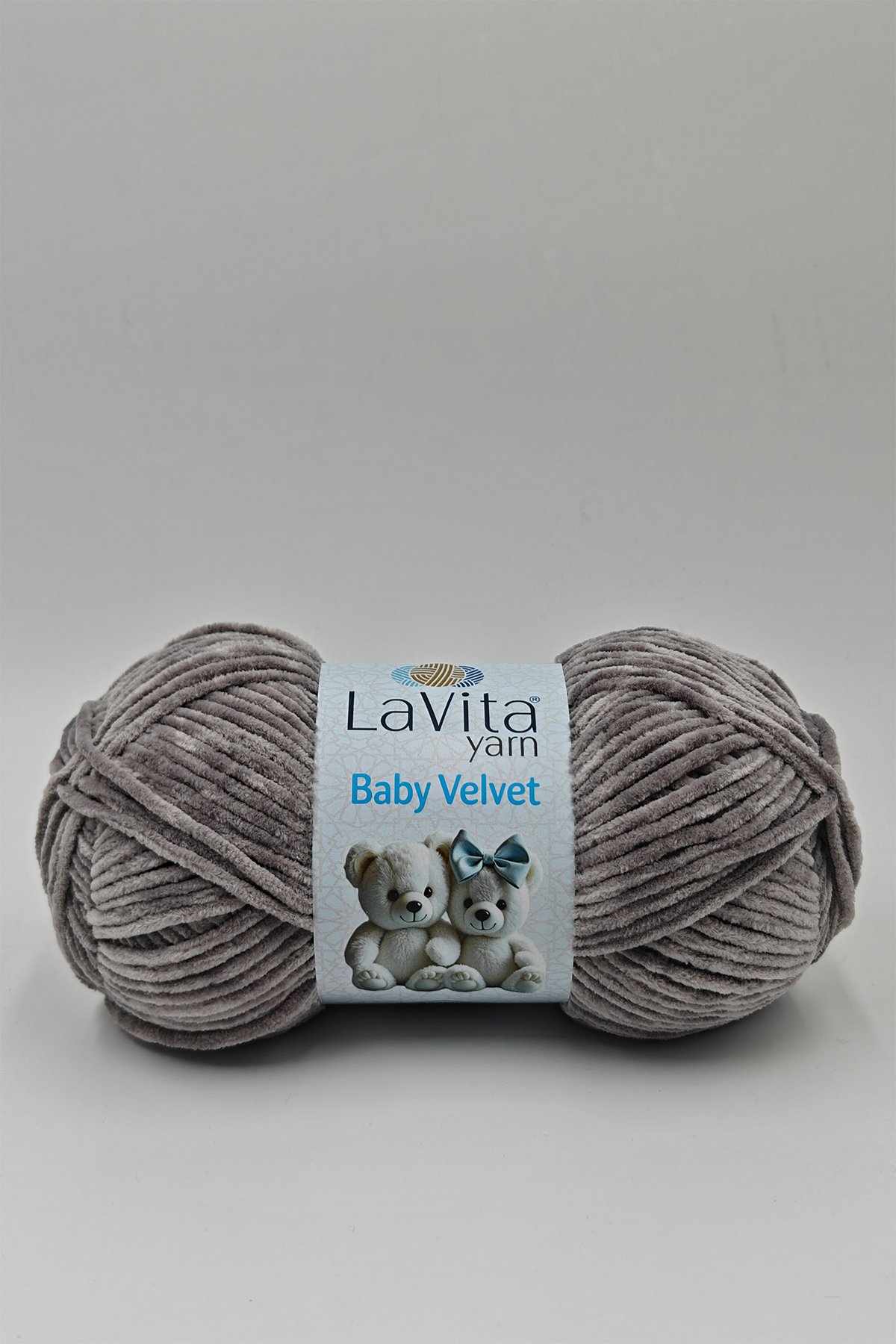 Baby Velvet Kadife El Örgü İpi %100 Polyester 100gr (6001 GRİ)