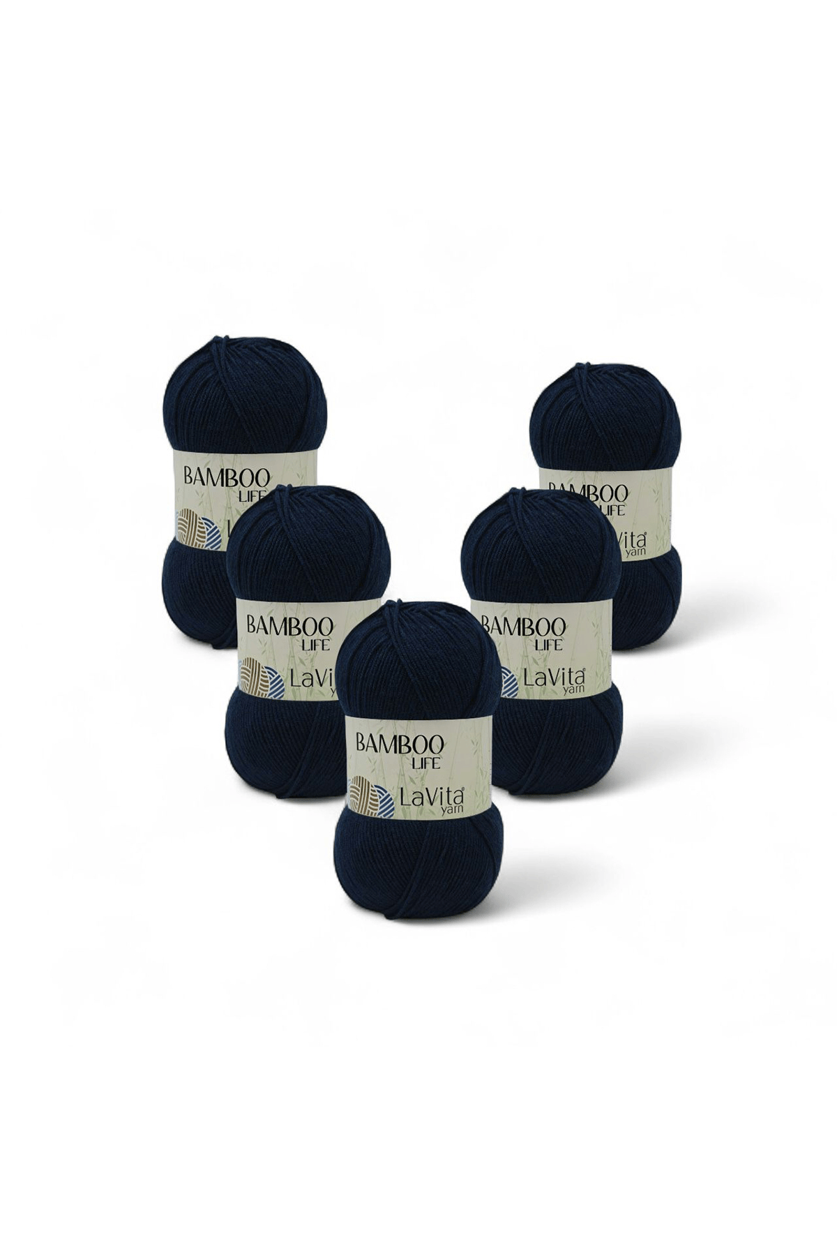 Bamboo Life El Örgü İpi %50 Bambu %50 Akrilik 500gr 5 ADET (5321 KOYU LACİVERT)