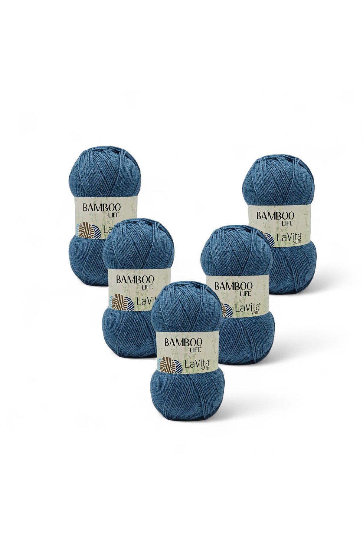 Bamboo Life El Örgü İpi %50 Bambu %50 Akrilik 500gr 5 ADET (5319 İNDİGO)
