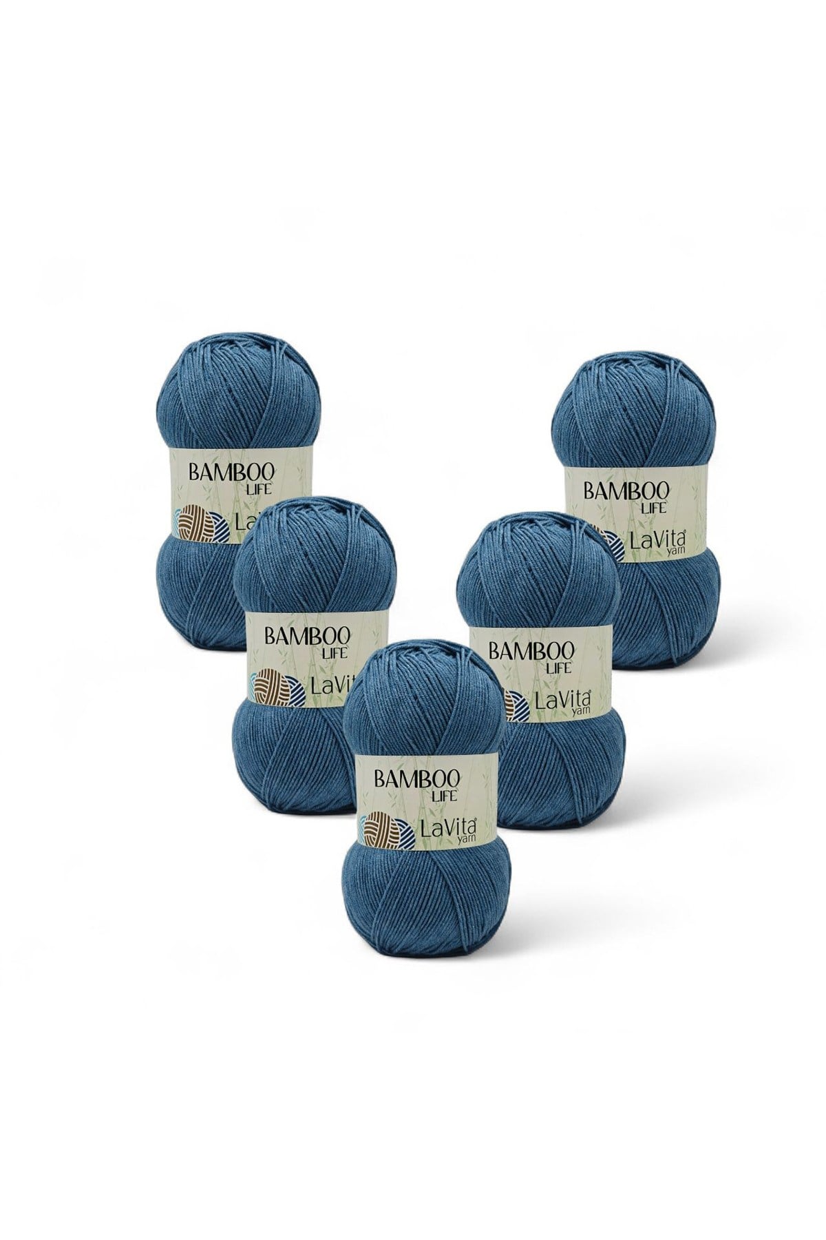 Bamboo Life El Örgü İpi %50 Bambu %50 Akrilik 500gr 5 ADET (5319 İNDİGO)
