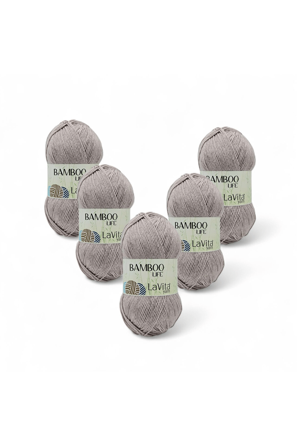 Bamboo Life El Örgü Ipi %50 Bambu %50 Akrilik 500gr 5 Adet (4162 LİLA GRİ)