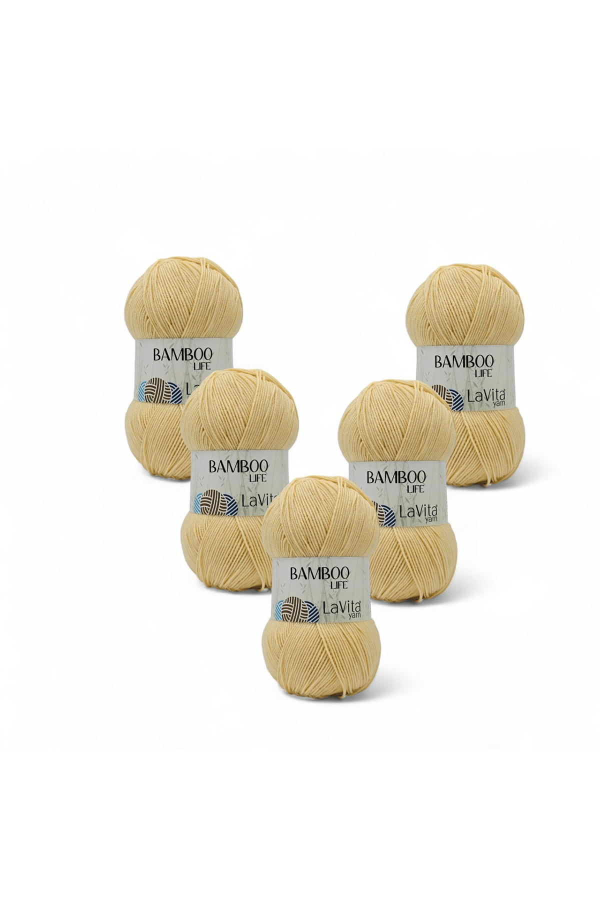 Bamboo Life El Örgü İpi %50 Bambu %50 Akrilik 500gr 5 ADET (2031 BEBE SARI)
