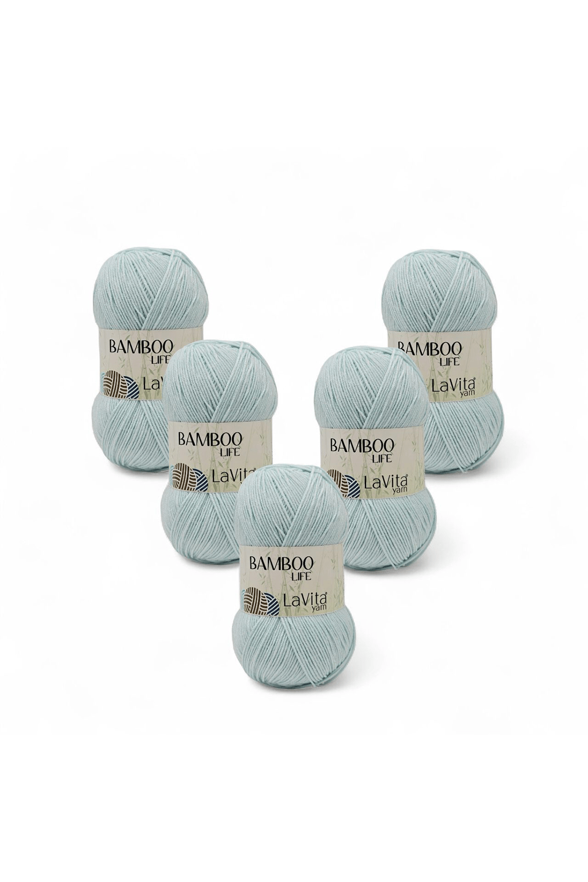 Bamboo Life El Örgü İpi %50 Bambu %50 Akrilik 500gr 5 ADET (5314 AÇIK MİNT)