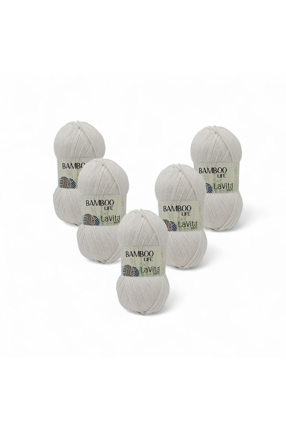 Bamboo Life El Örgü İpi %50 Bambu %50 Akrilik 500gr 5 ADET (1003 KEMİK)