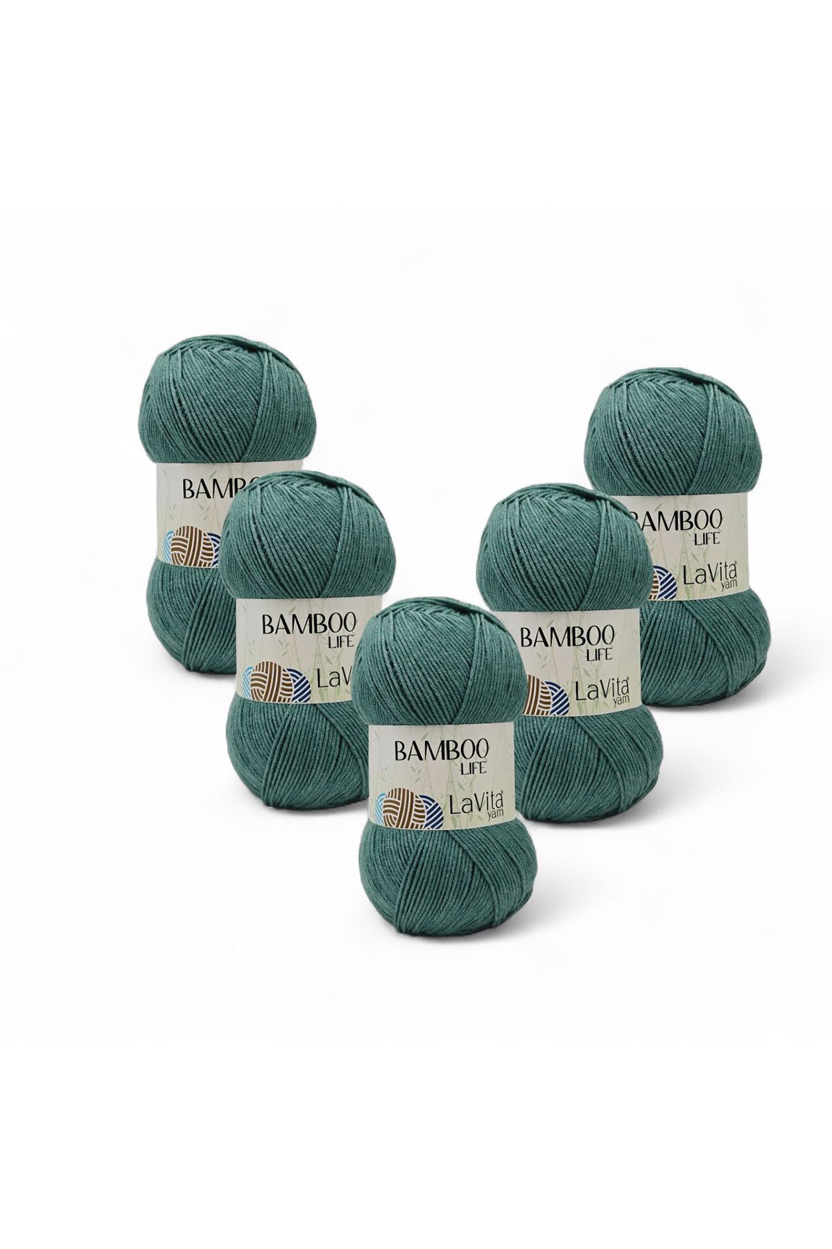 Bamboo Life El Örgü İpi %50 Bambu %50 Akrilik 500gr 5 ADET (8165 ARONA)