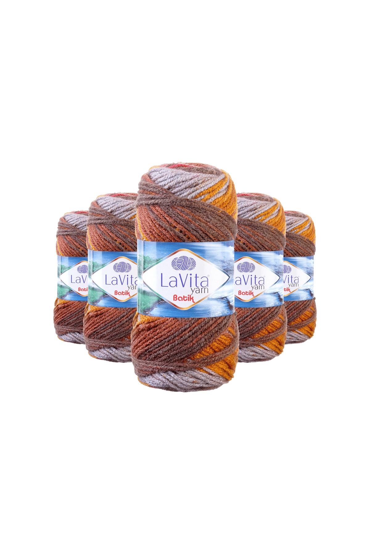 Batik El Örgü İpi %100 Akrilik 500gr 5 ADET (DG12 LOTUS)