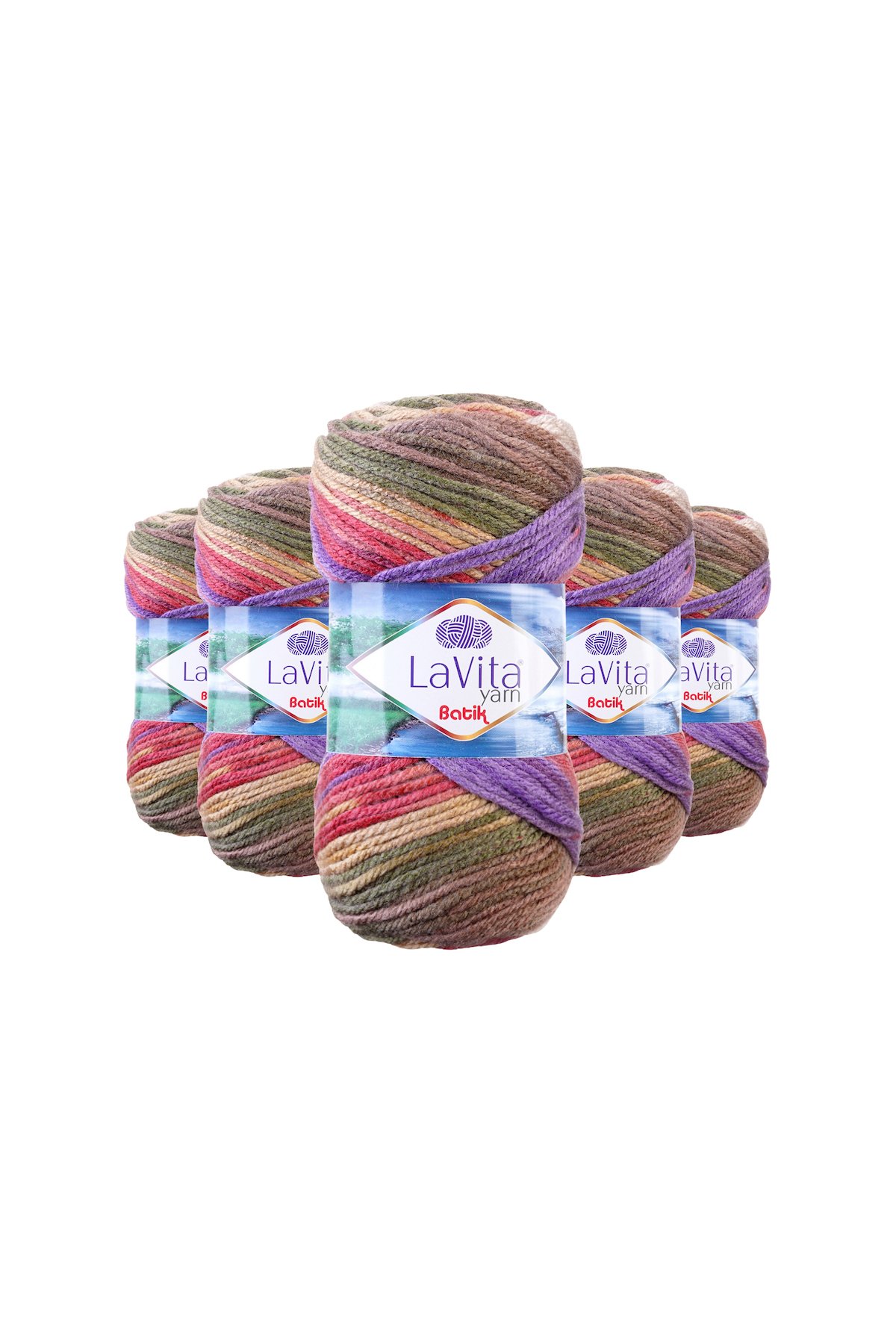 Batik El Örgü İpi %100 Akrilik 500gr 5 ADET (DG14 ALLİUM)